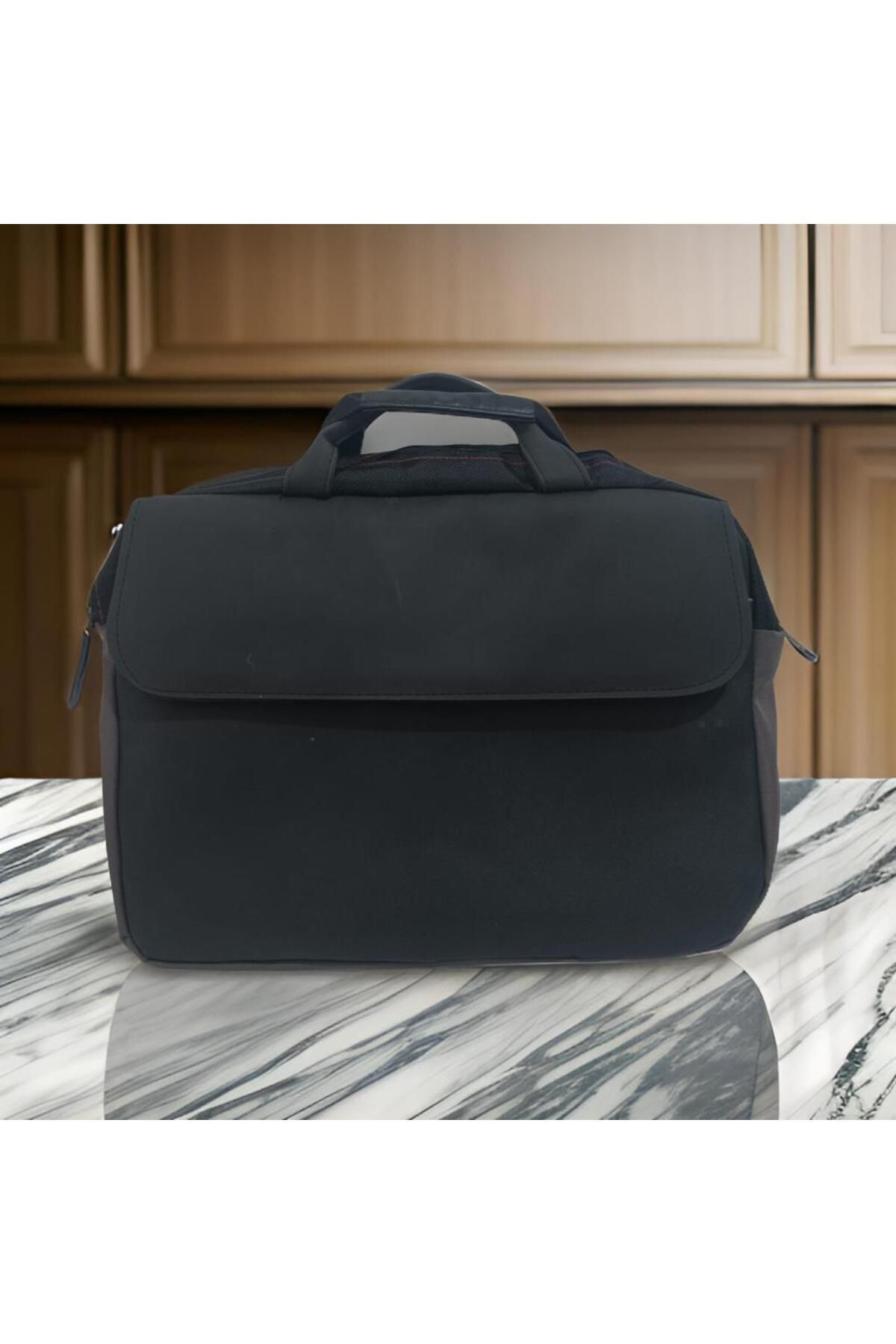 abnturk Siyah- Gri Tüm Laptoplara Uygun Darbeye Karşı Korumalı Kaliteli Laptop Çantası