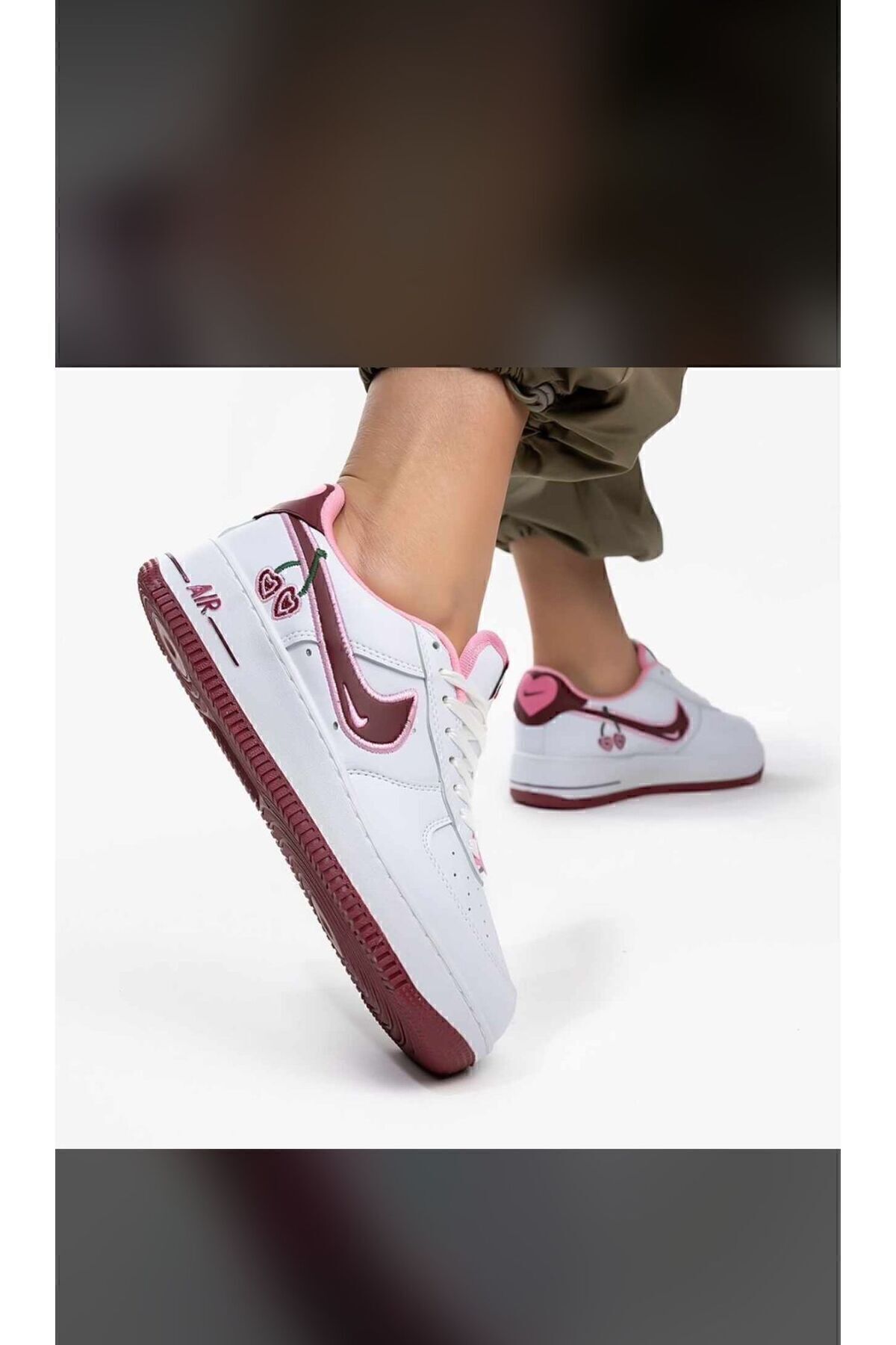 aéroportée cerise femme sneaker