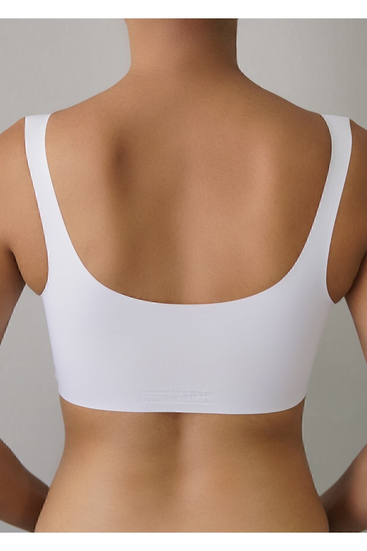 Lazer Kesim Çıkarılabilir Pedli Seamless Bralet Sütyen