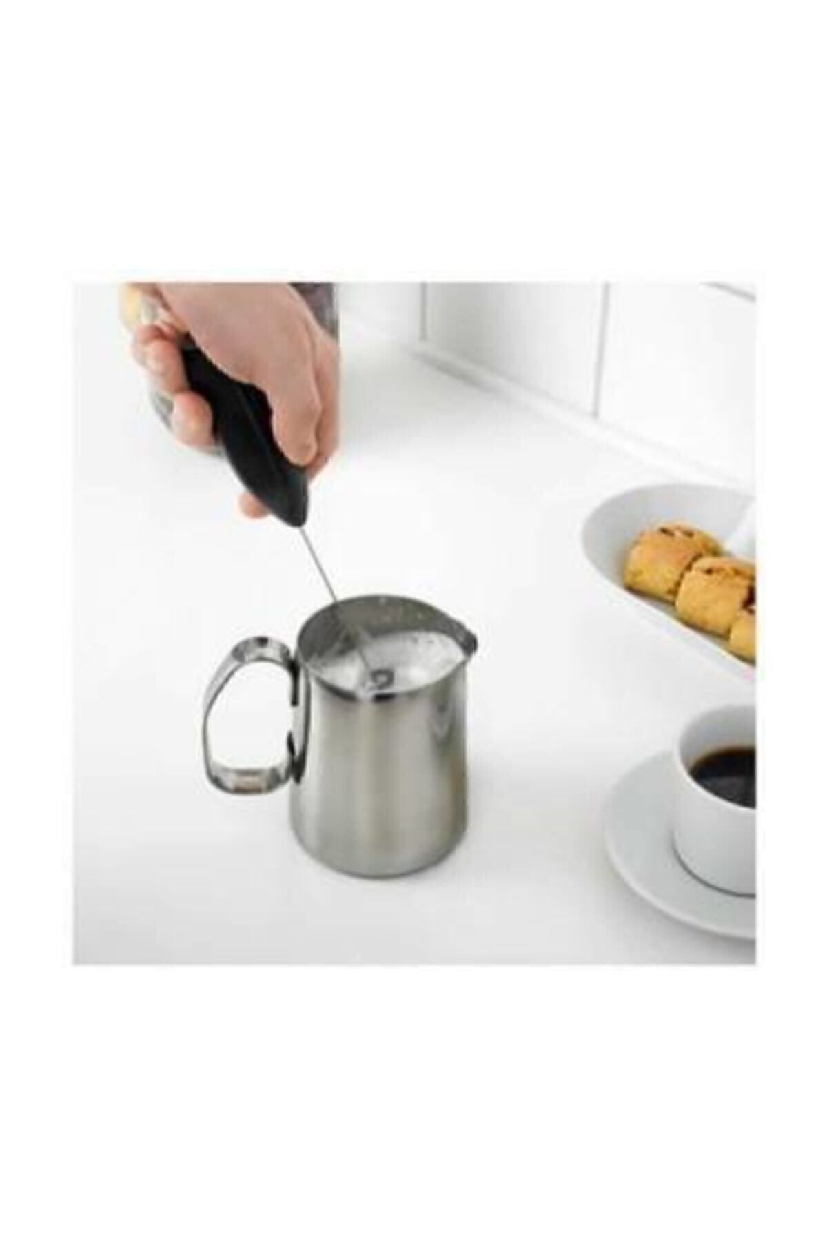 Genel Markalar Pilli Mini Mixer Kahve Süt Köpürtücü Karıştırıcı Cappuccino Mixer