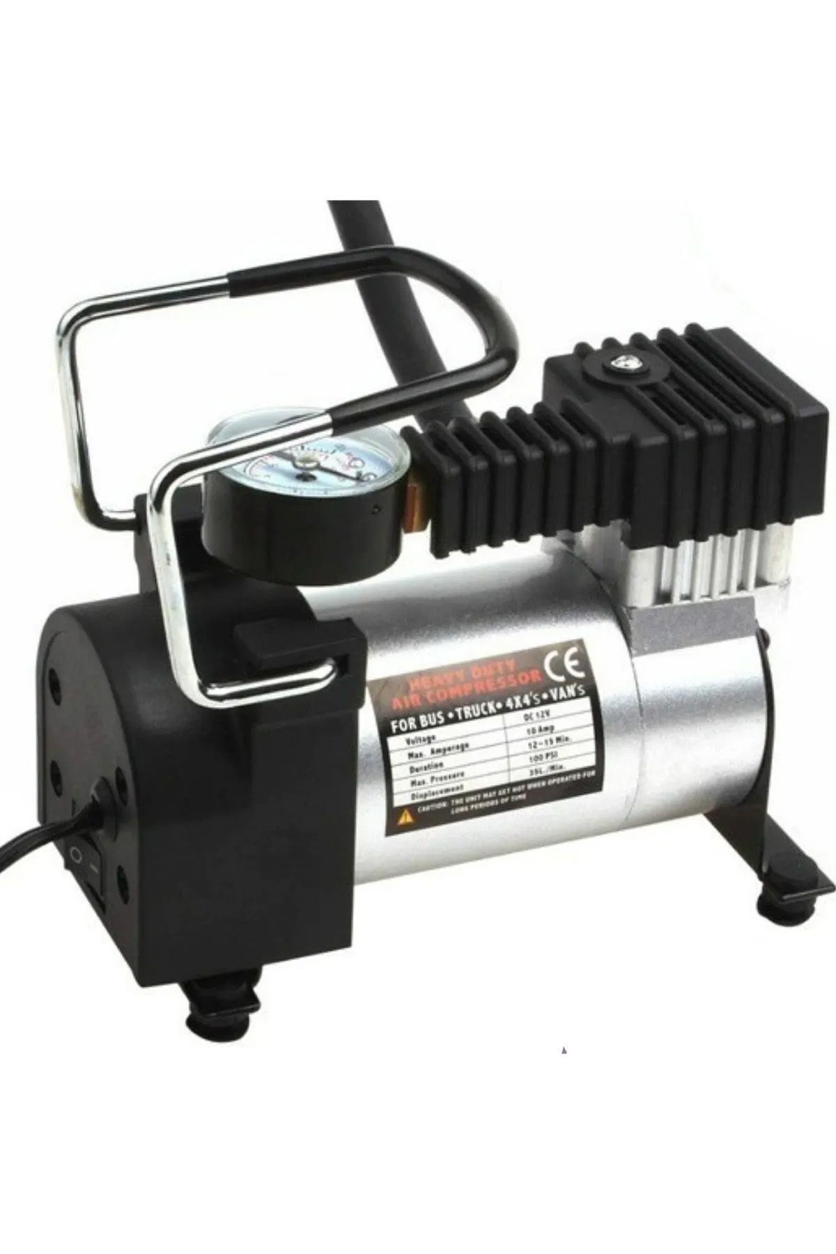 MeyZone Profesyonel 150Psi Metal Oto Araç Hava Kompresörü 12v Oto Lastik Pompası Araba Bisiklet