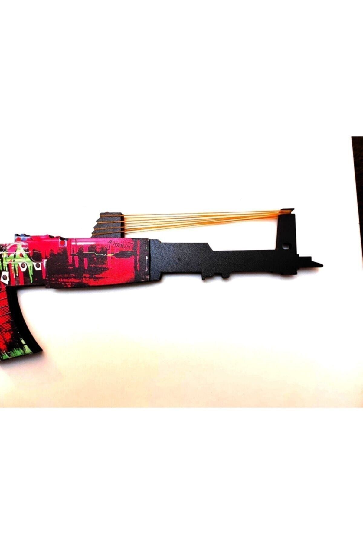 Lunarfall-Wooden Cs-Go Neon_Revulotion Ak-47 Rubber Thrower Toy 6