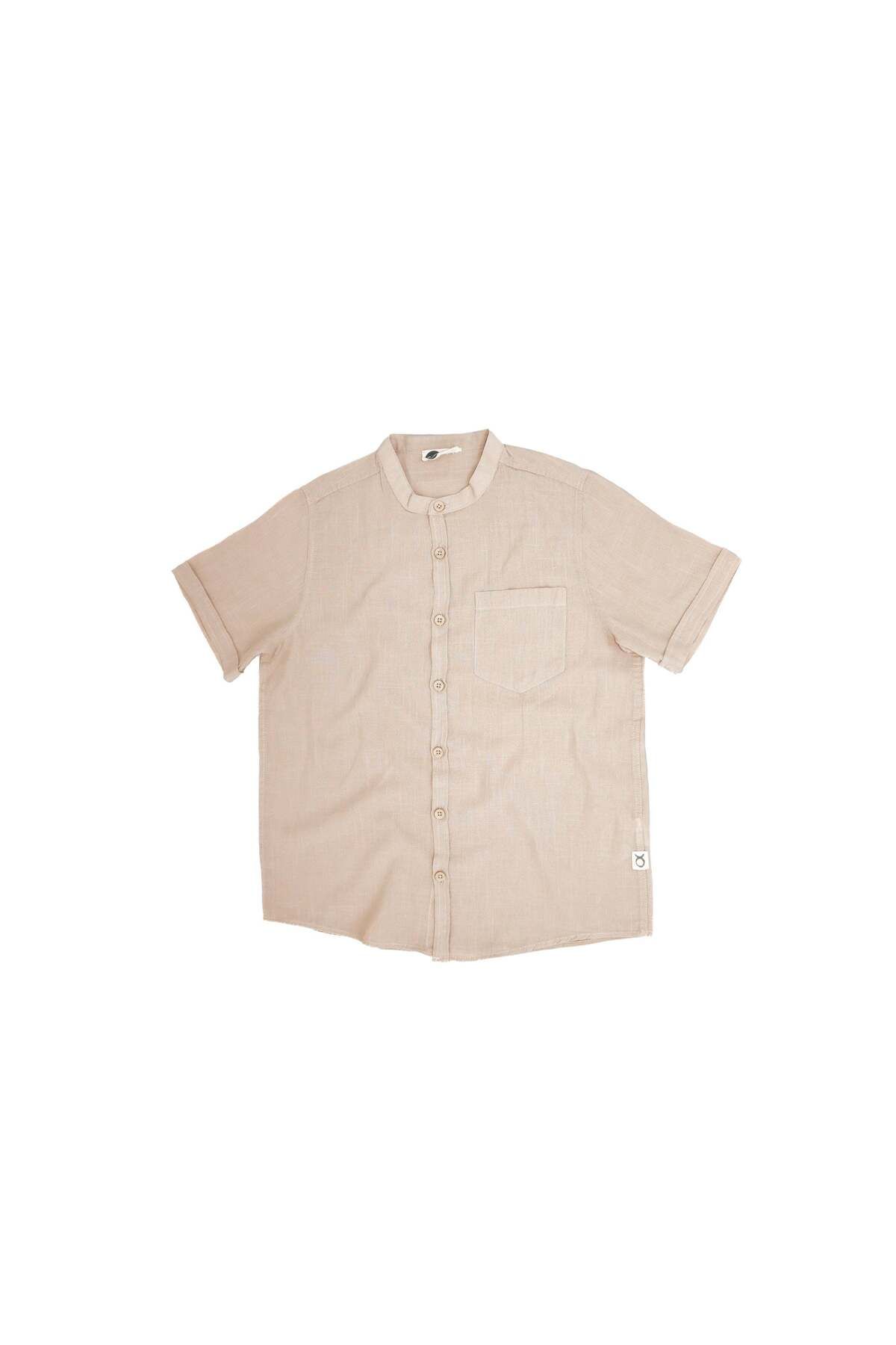 rg kidsstore-Children's Linen Shirt - Short Sleeve 1