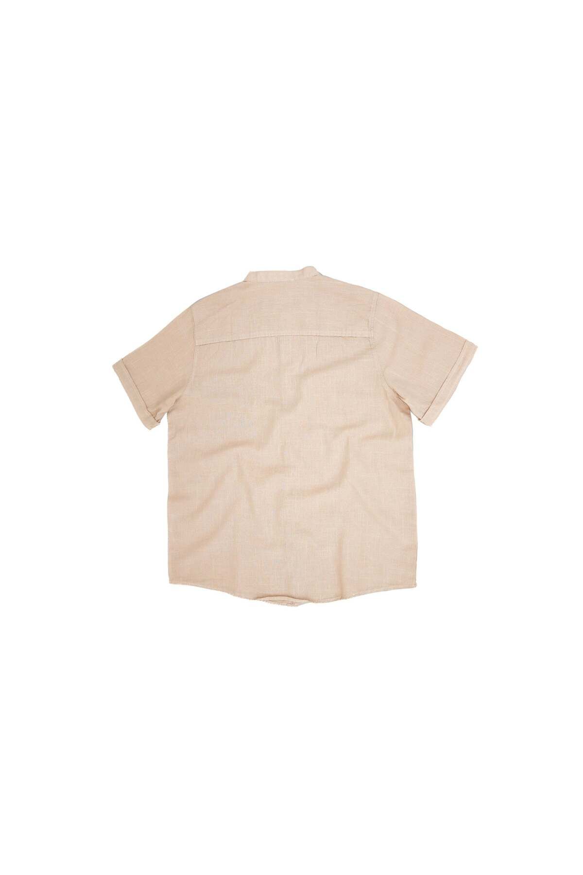 rg kidsstore-Children's Linen Shirt - Short Sleeve 3