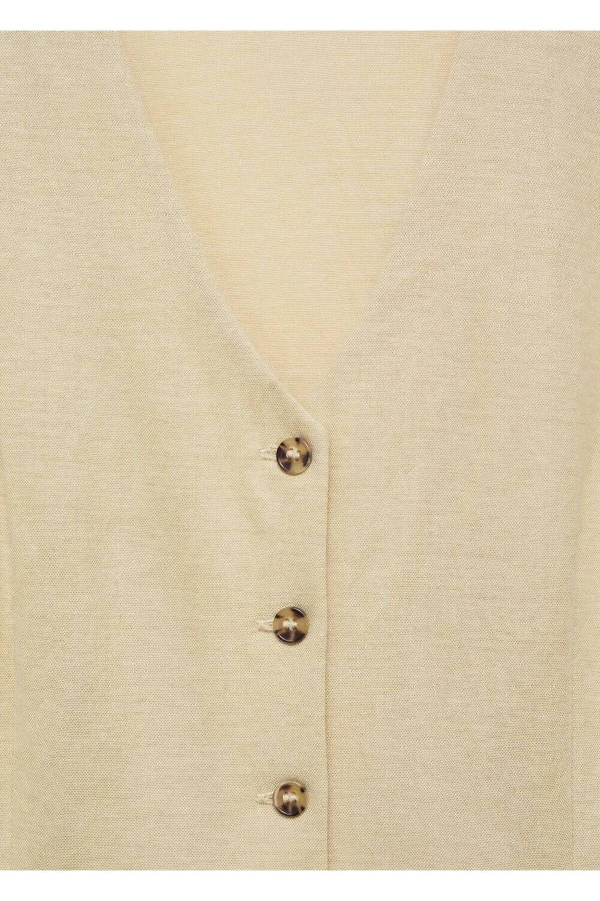 MANGO Woman-Short Dress with Buttons 6