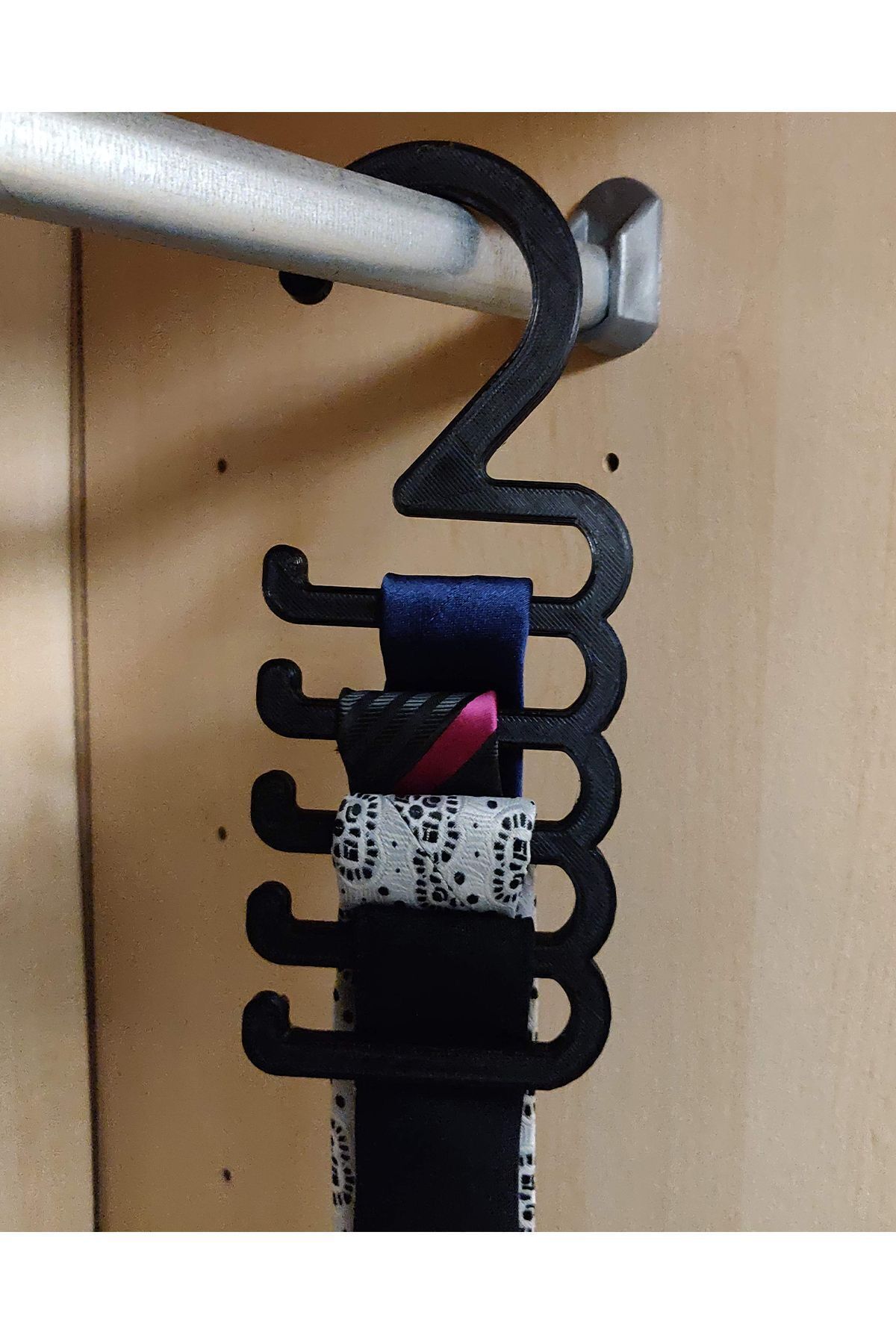 Nerva Design 3D 5 Umerase Pentru Cravate În Dulap, Organizator, Organizator, Cuier - One Size