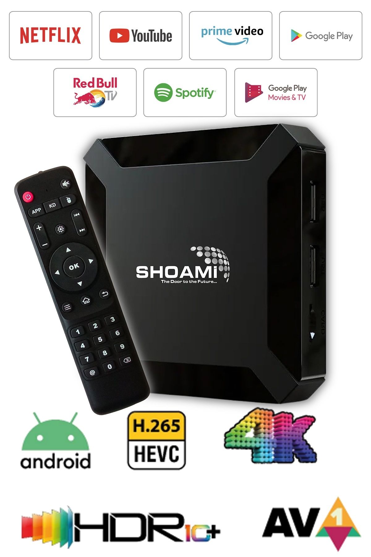 shoemio Shoami Sh-sb2 2gb/16gb Mediabox Ultra Hd Android Tv Box Mybox Netflix Youtube