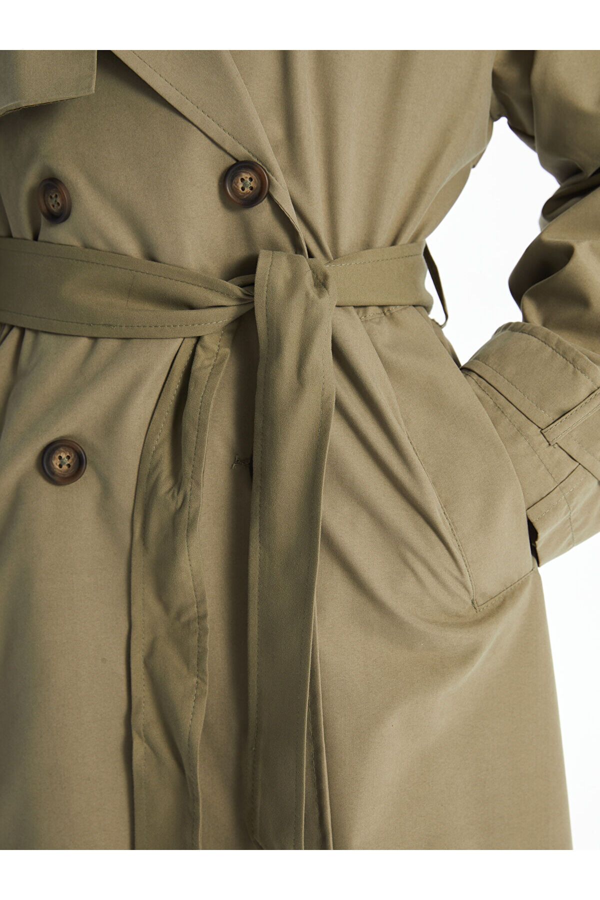 LC Waikiki-Dámský trenčkot Lcw Jacket Collar 3