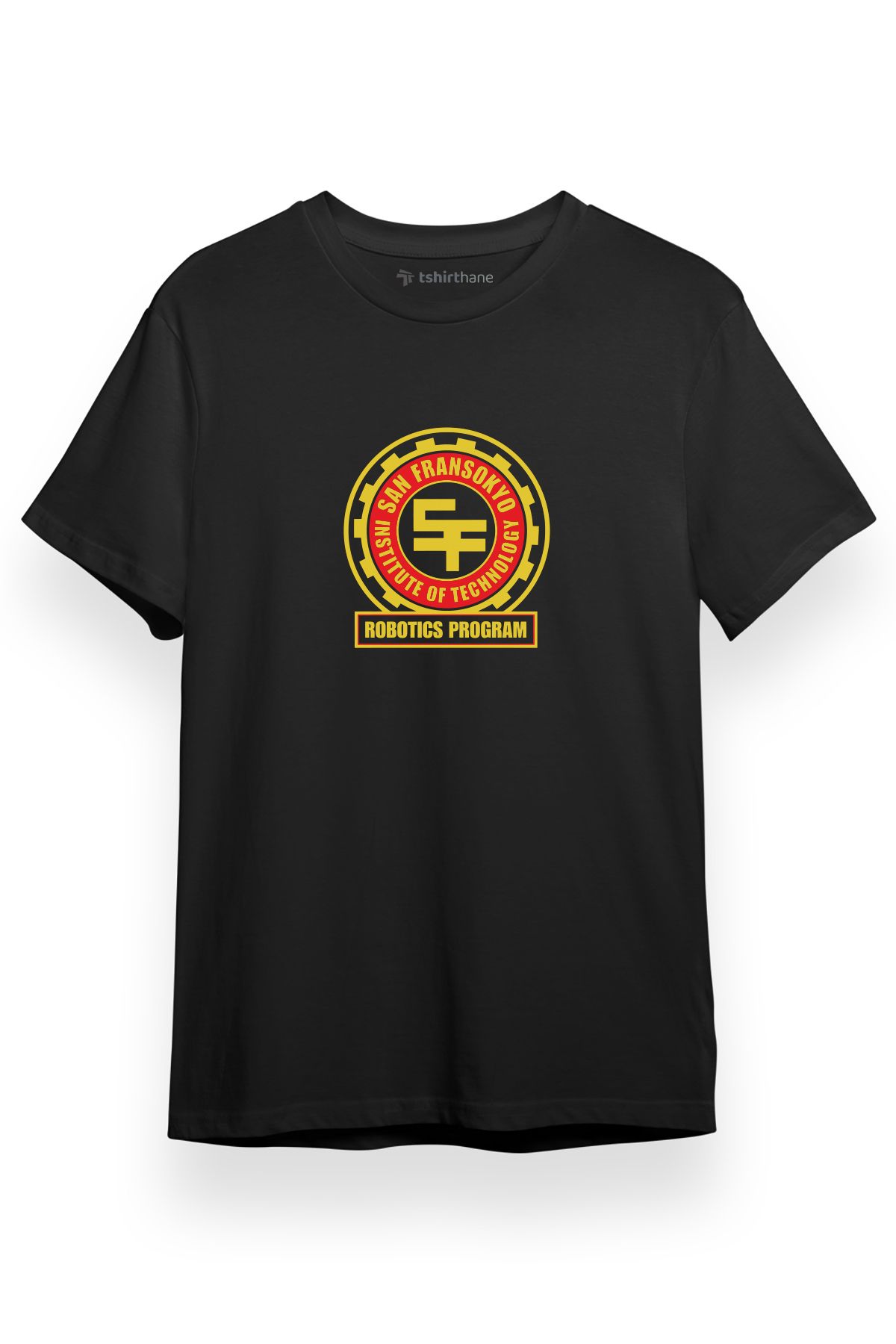 Tshirthane-Big Hero 6 San Fransokyo Institute of Technology Robotics Program Black Short sleeve Men's T-shirt 1