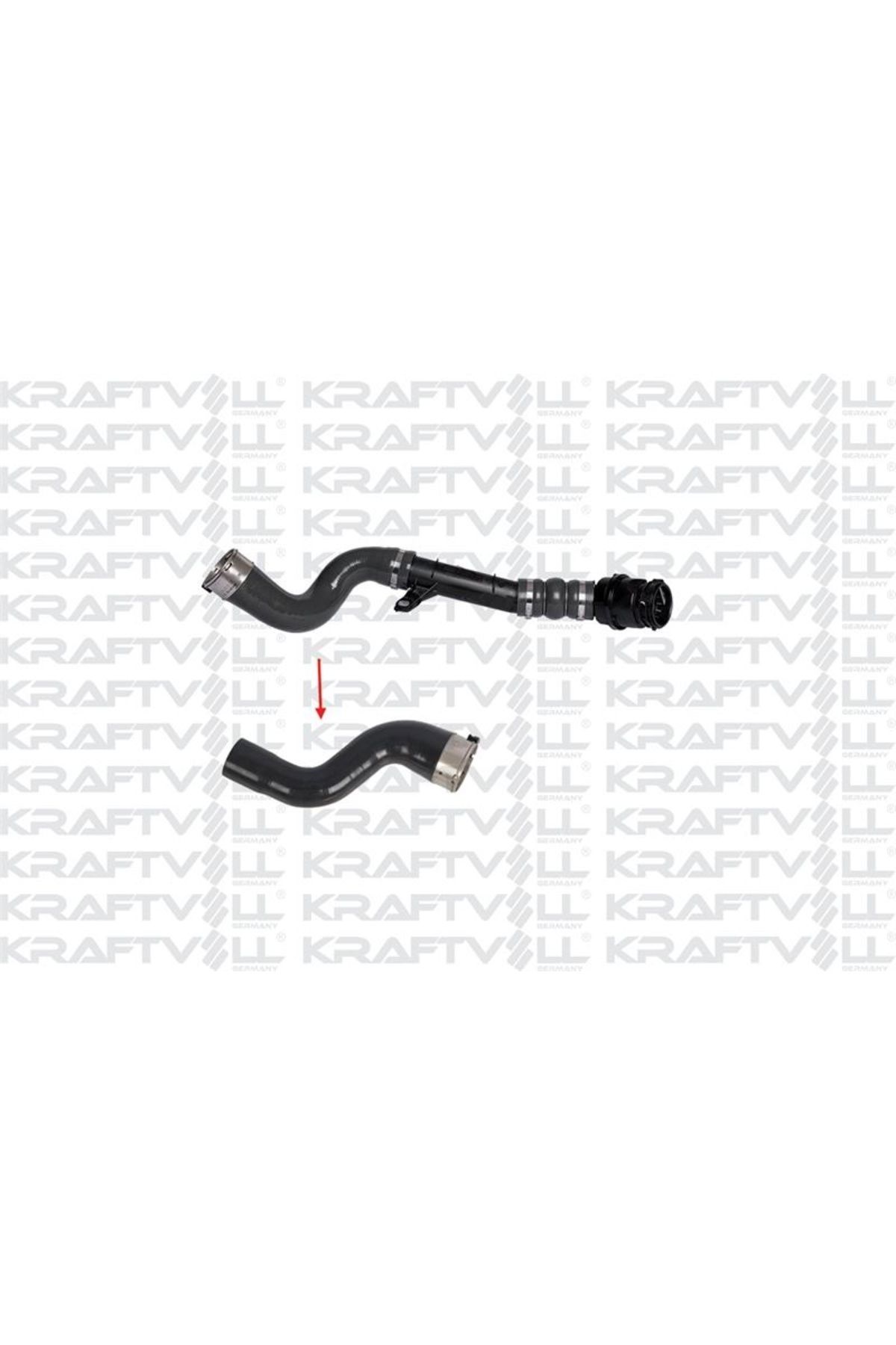 Kraftvoll-Renault Megane Iv 1.5 Dci - Plastic Pipe Export Turbo Hose with Arrow 1