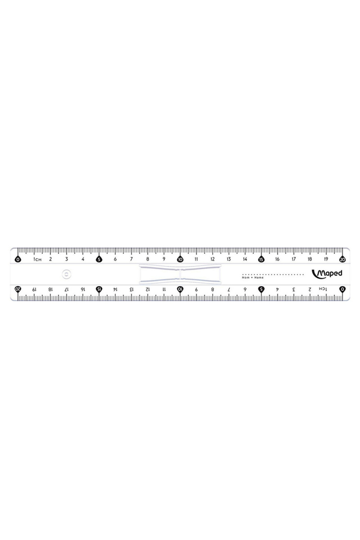 146108 20 Cm Tripe Decimeter Crystal Ruler