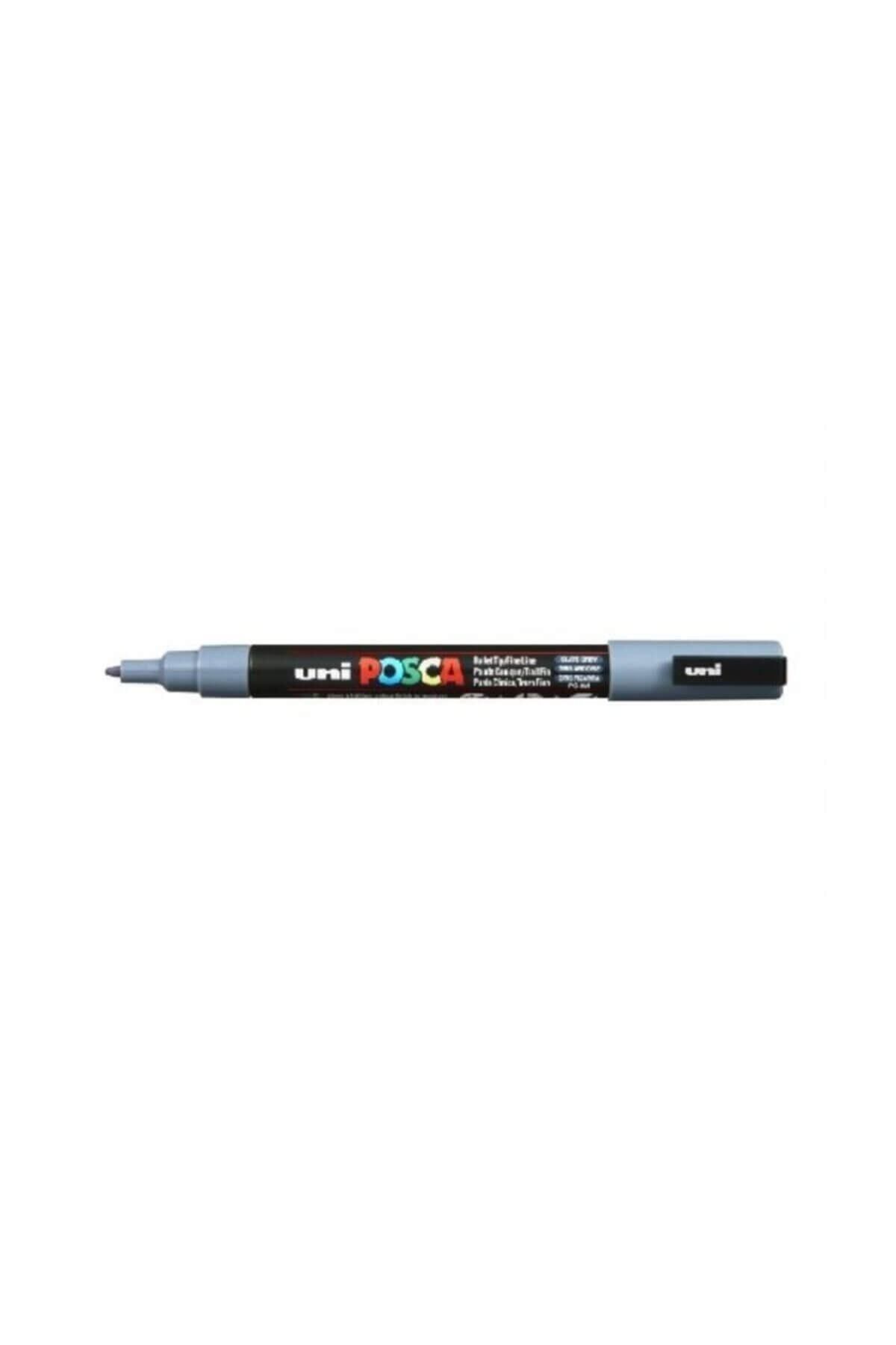 Uni Posca-Uni-ball PC-3M Posca - Water Based Lead Gray 0.9 Marker 1