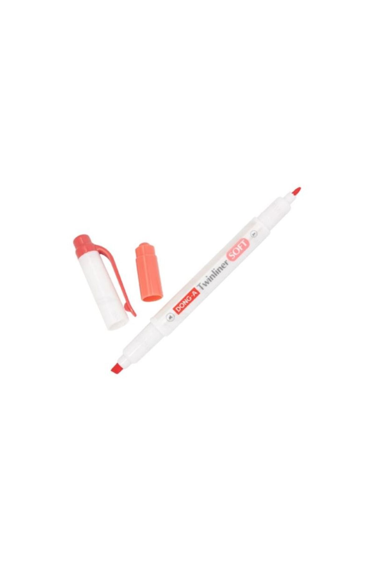Dong-A-Donga Twinler Soft Flag Red N/69 Highlighter Double Sided 2