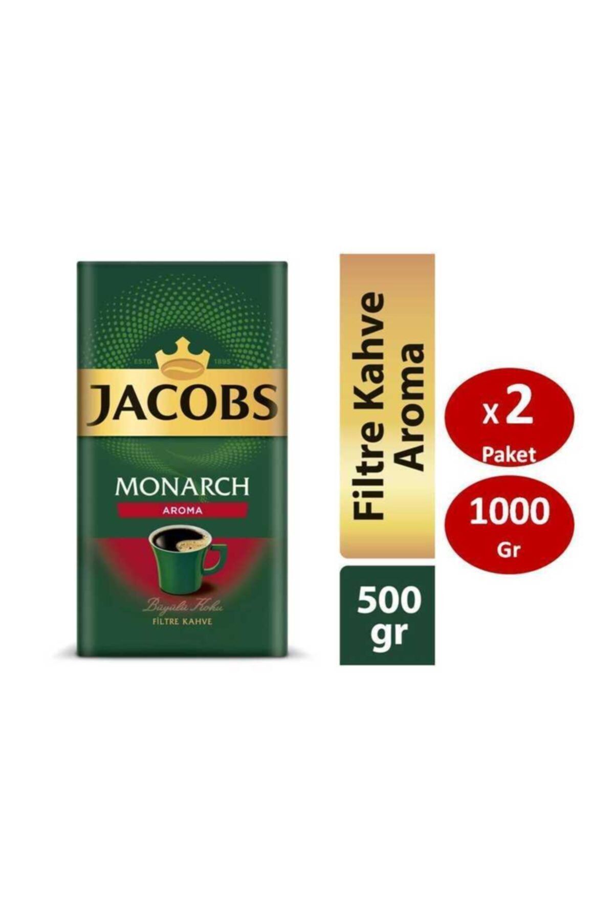 Jacobs Monarch Aromalı Filtre Kahve 500 gr X 2