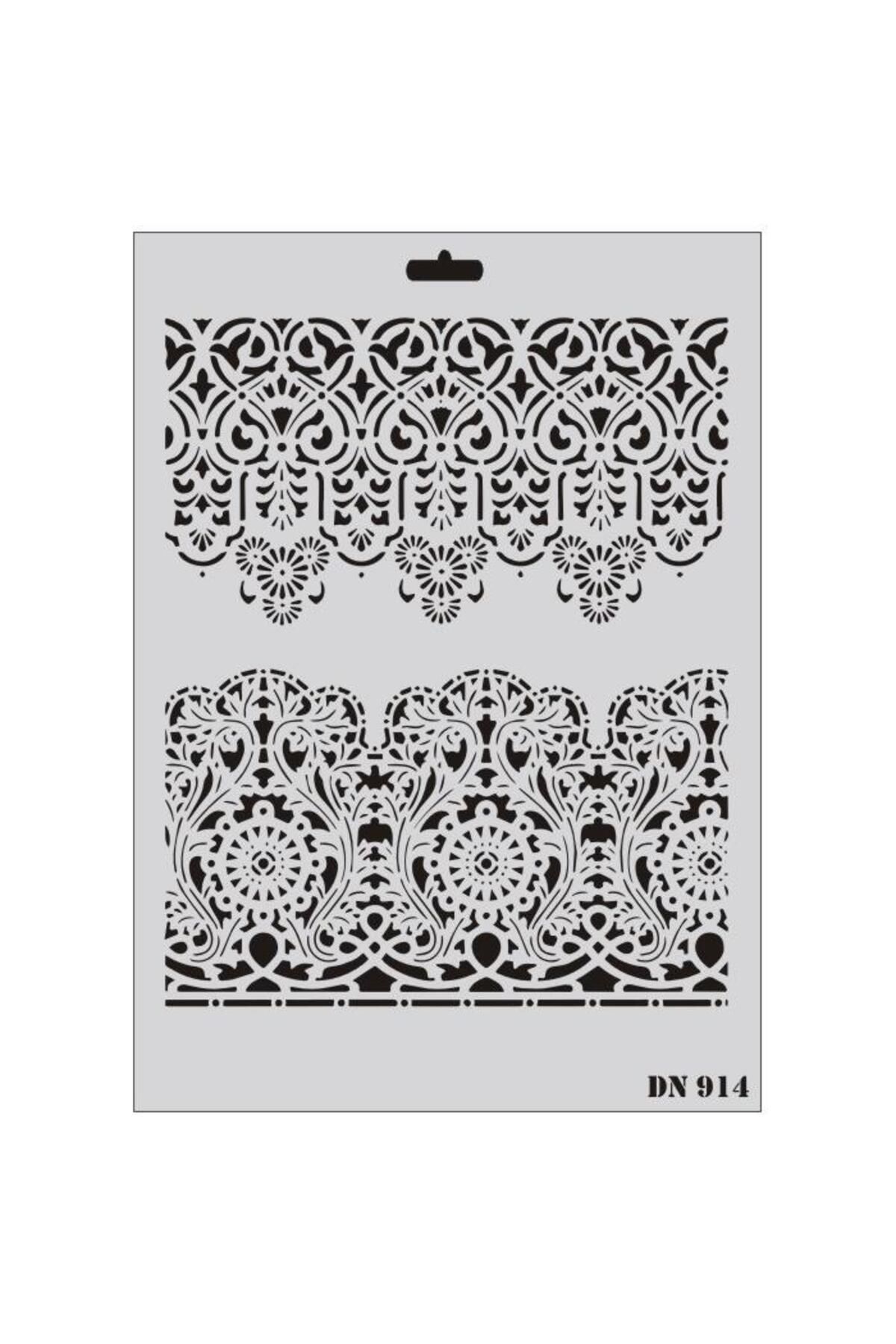 YİĞİTAUTOCLASS Rich Dantel Seri DN-914 Stencil 35x25 cm