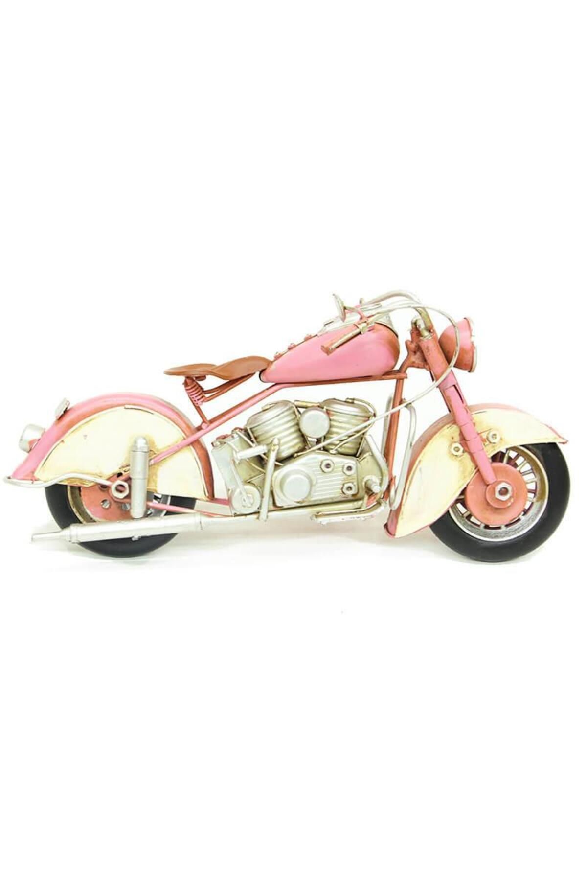 LiderGlobal Dekoratif Metal Motosiklet Vintage Dekoratif Ev Ofis Hediyelik