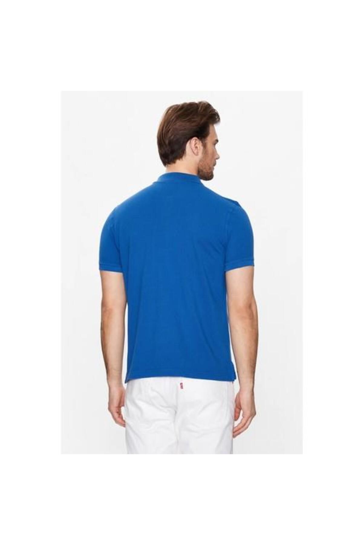 Benetton-Polo Neck Men's T-Shirt - Short Sleeve, 3089J3179 2