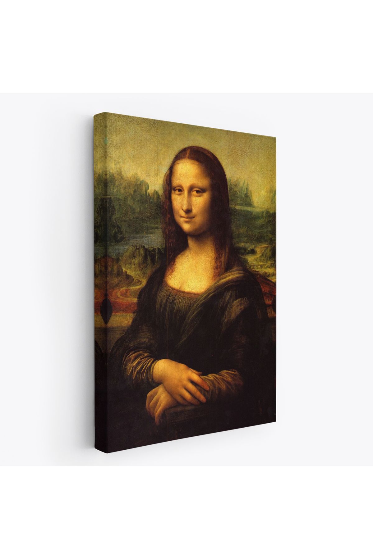 MOONFER Leonardo da Vinci'nin Ünlü Eseri Mona Lisa Kanvas Tablosu-5126