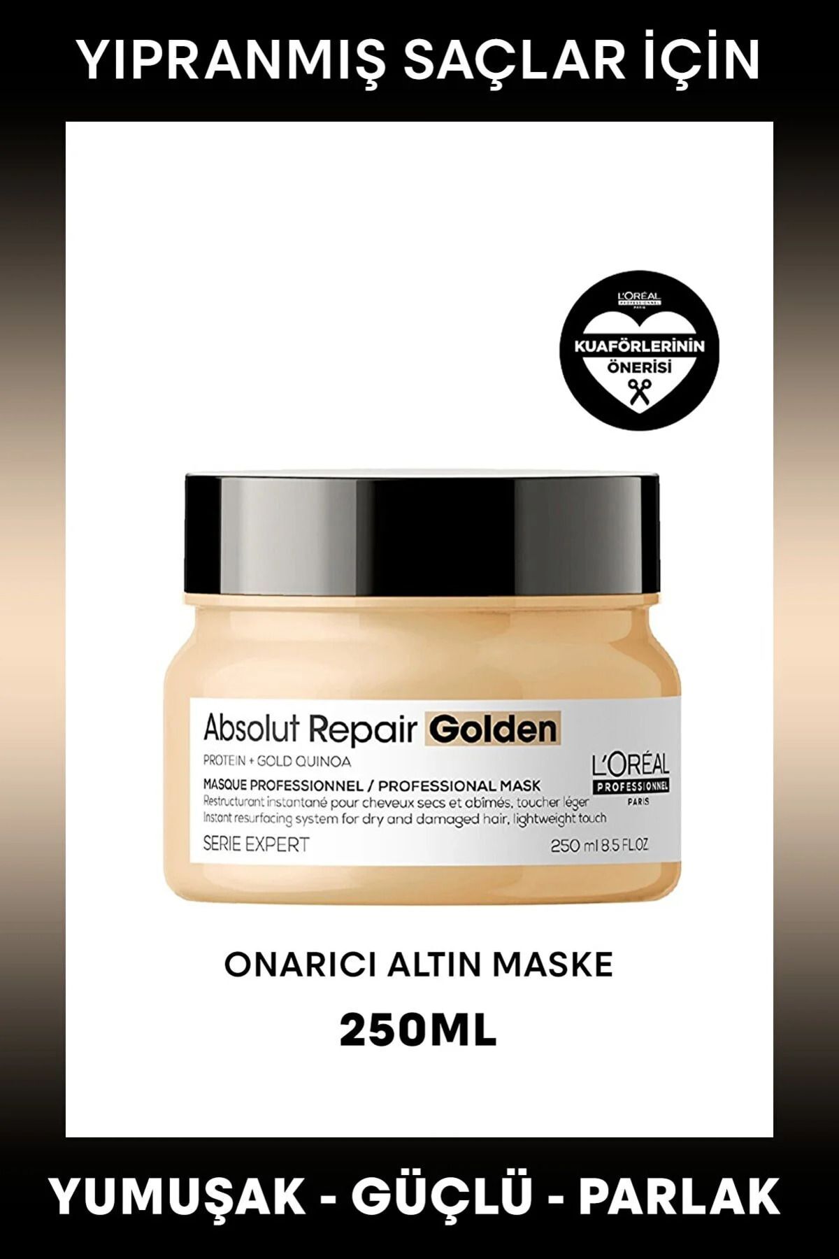 L'Oreal Paris Serie Expert Absolut Repair Yıpranmış Saçlar Için Onarıcı Altın Maske 250ml — TYCPP6ZW3N172632133414397