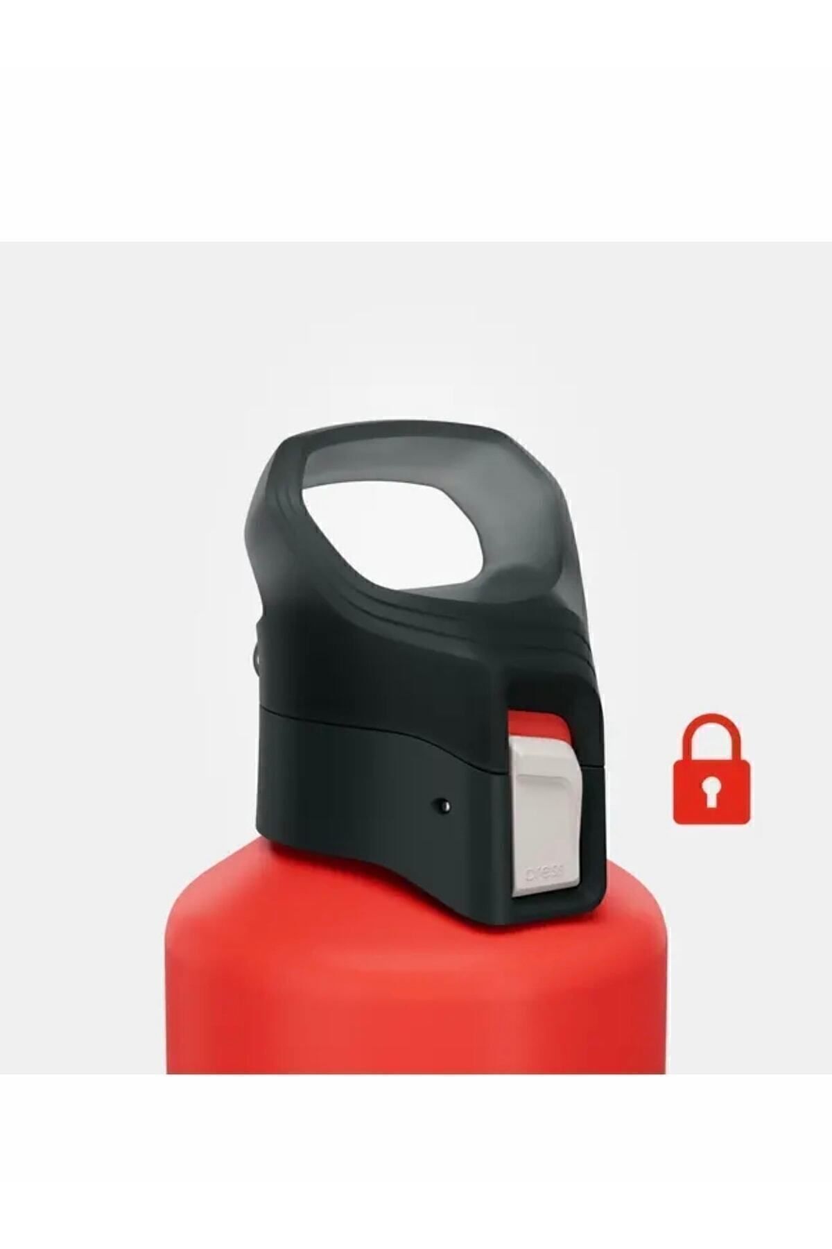 قمقمه ورزشی قرمز اردوگاه آلومینیومی ماتارا 1 LT RED MH500 Decathlon