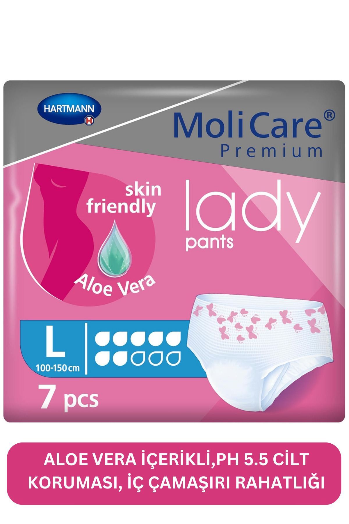 Hartmann Emici Külot Lohusa Pedi Aloe Veralı Large Beden 7 Adet