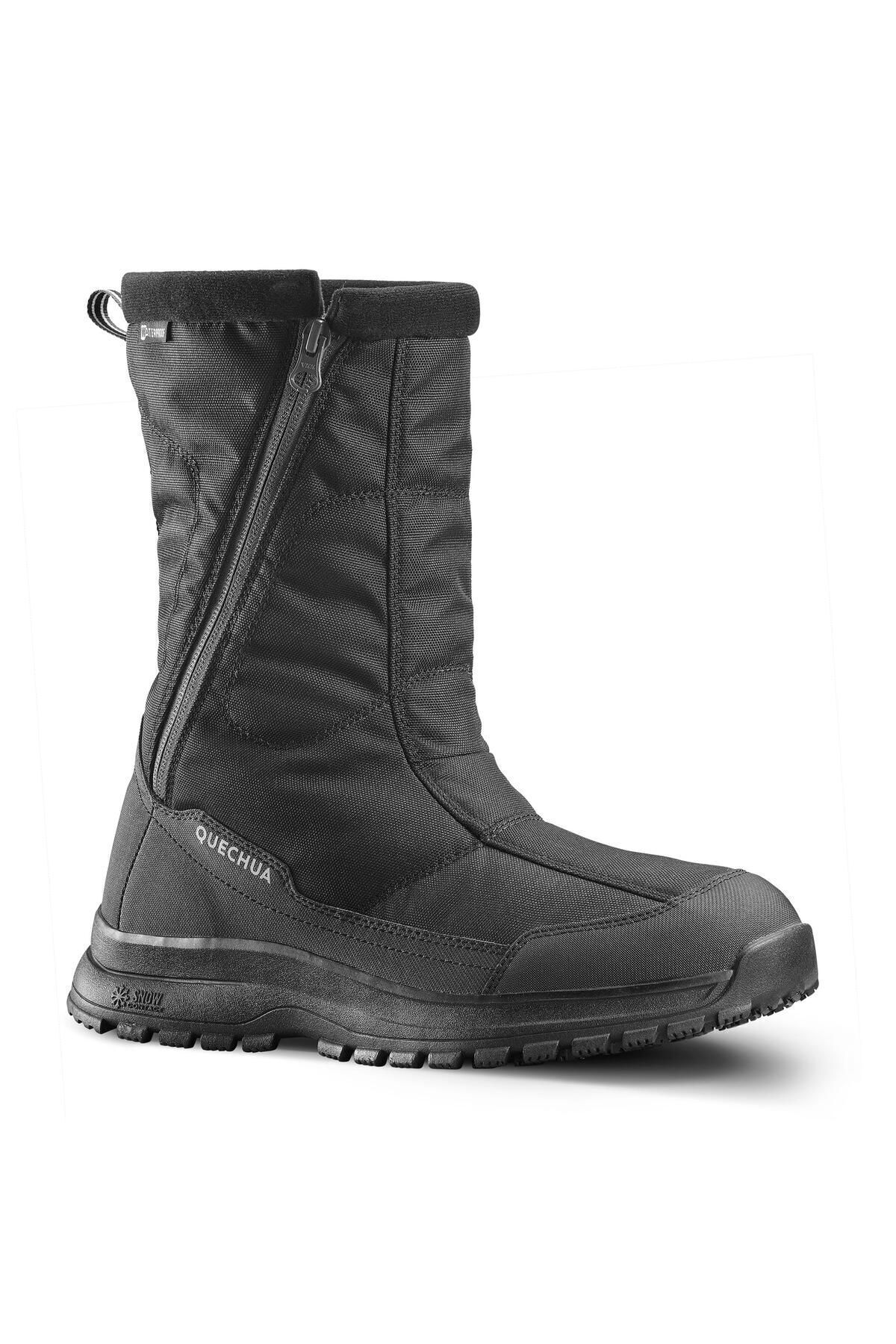 Erkek Outdoor Kar Botu - Su Geçirmez - Siyah - Sh100 Zip