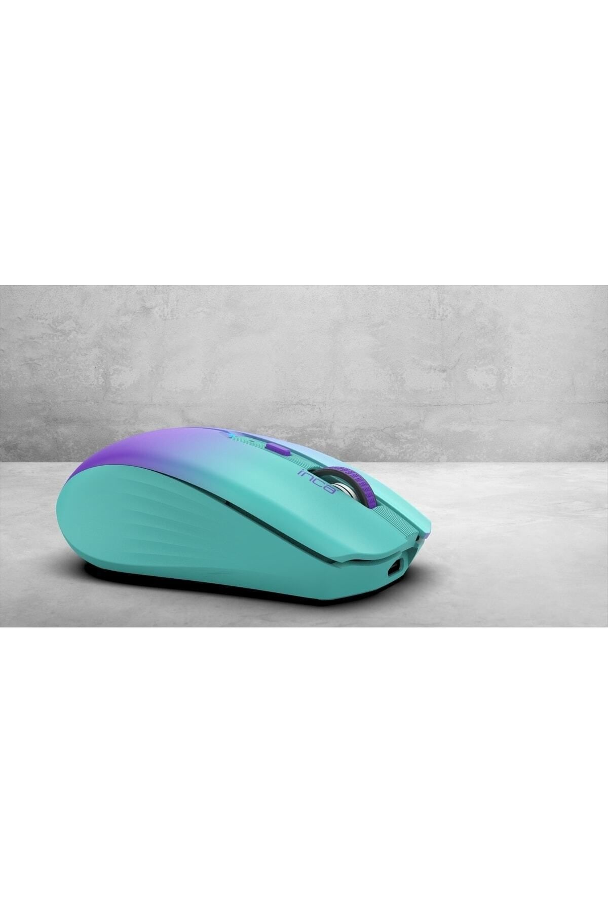 IWM-511RM Dual Mod Bluetooth+Wireless Rechargeable Gradient Color Silent Mouse - 5