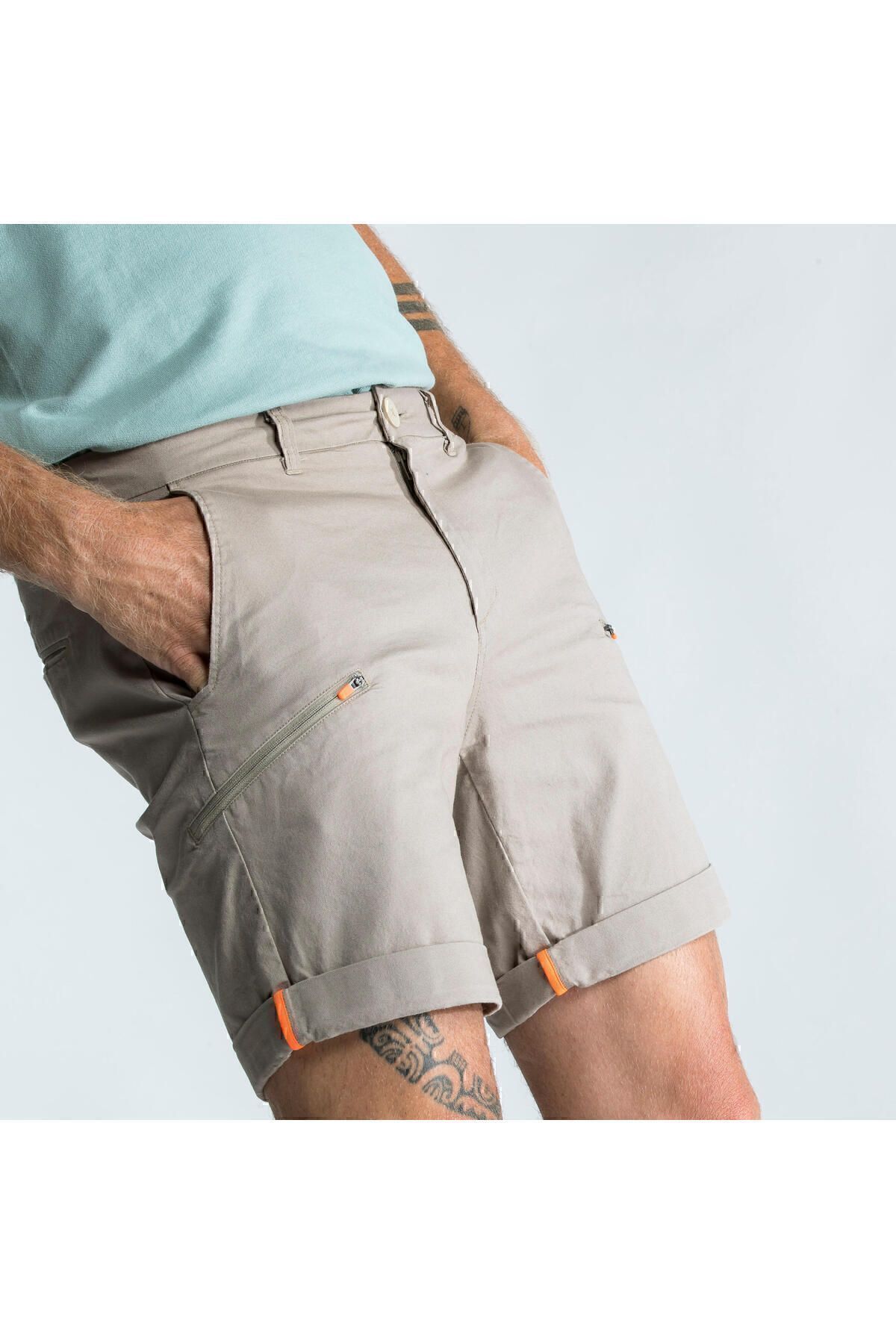 Decathlon قایقرانی مردانه برمودا - بژ سایلینگ 100