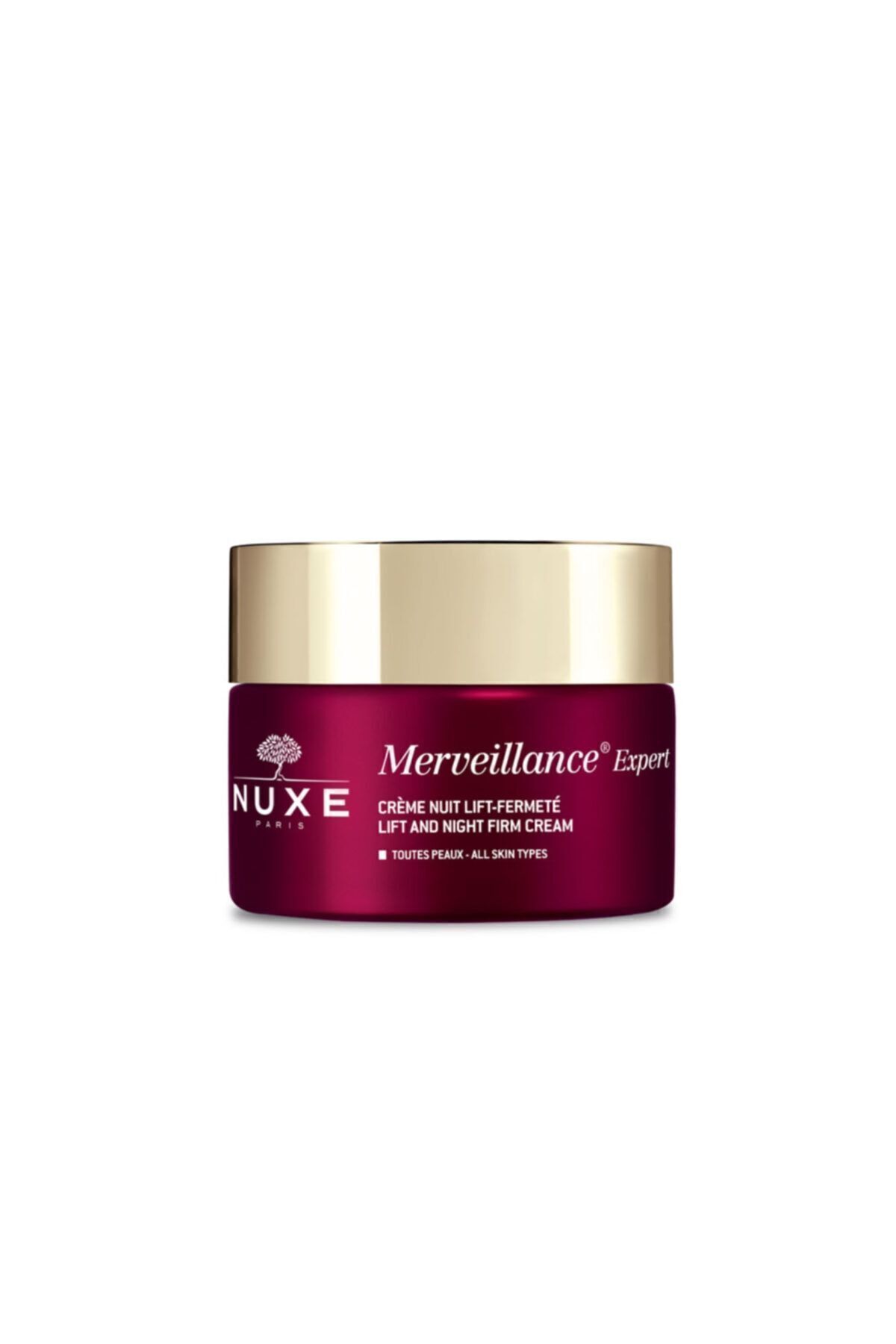 Nuxe کرم شبانه‌روزی ضد چروک و تقویت‌کننده پوست Merveillance Expert 50 میلی‌لیتر