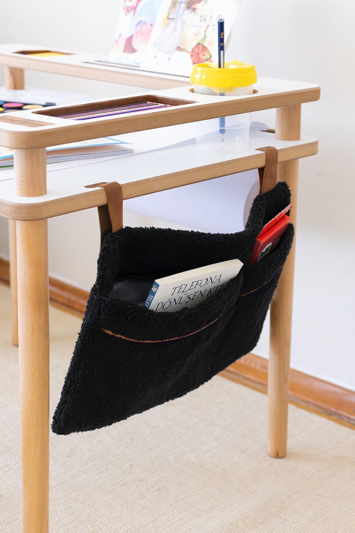 HAMUR Pratik Askılı  Organizer Bebek Arabası Beşik Kenar Wellsoft Organizer Siyah fotoğrafı 4 (önizleme)