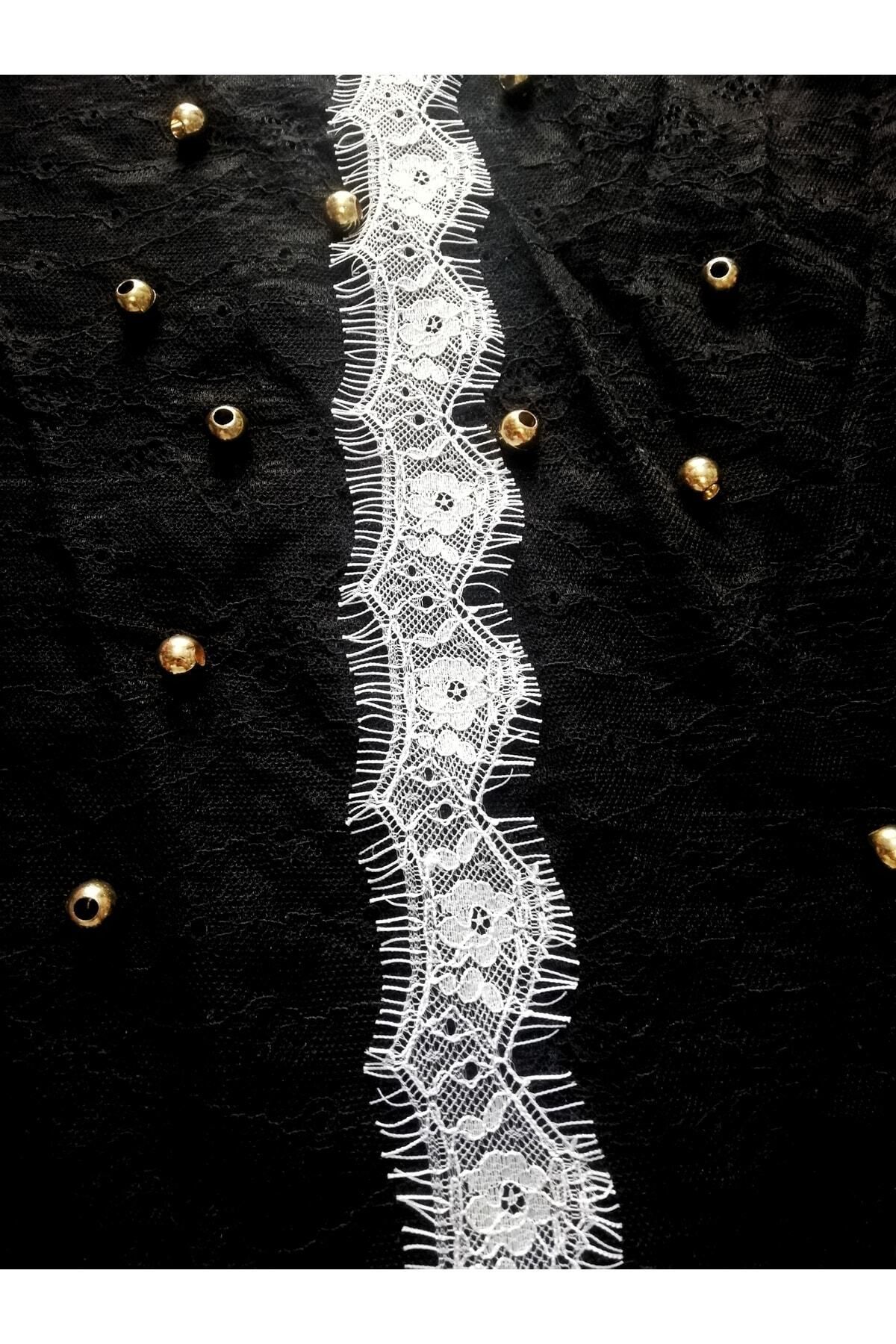 ALTAY TEKSTİL ÜRÜNLERİ-White Bearded Lace 4.5 Cm (3 Mt) 2