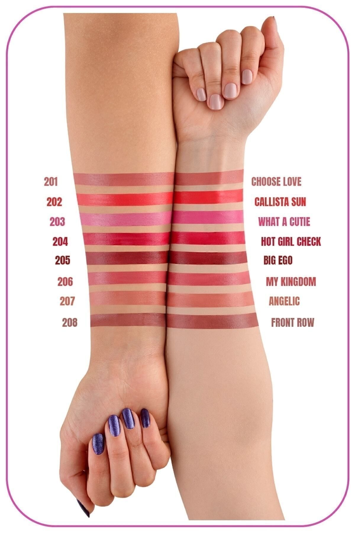 Dreamy Matte Cream Lipgloss Mat Görünümlü Dudak Parlatıcısı - 201 Choose Love - Nude — صورتی LGL DREAM MATTE — تصویر 4 از 4