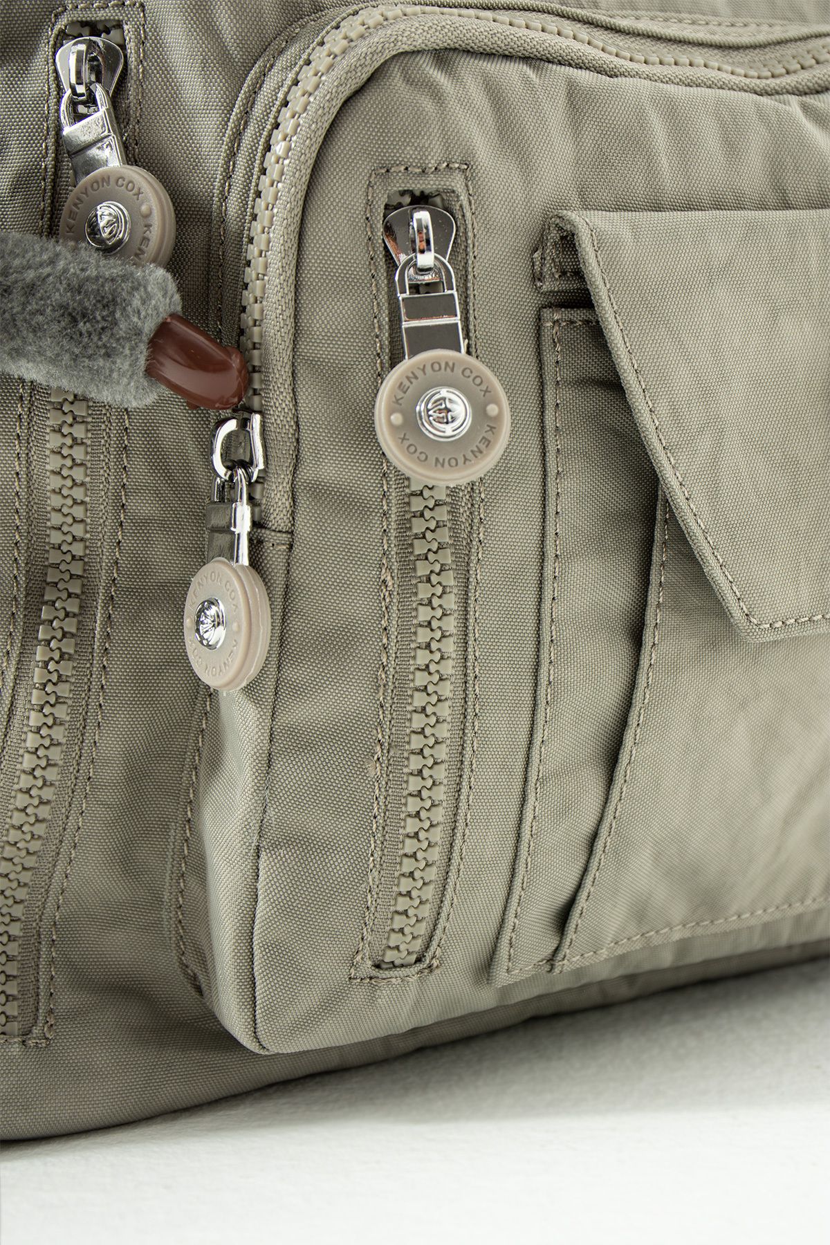 کوله پشتی زنانه خاکستری Çanta Trend | B-219-1 اورجینال - تصویر 7