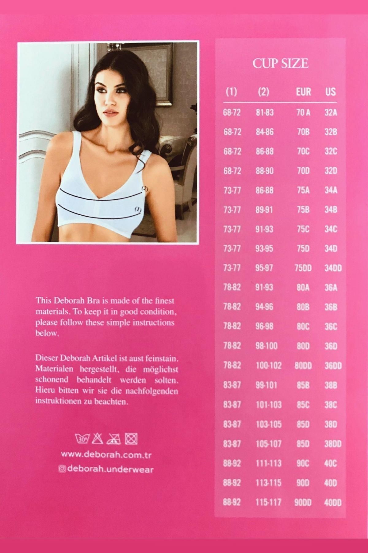 Deborah-Sutien pentru femei Laura 6350 fără sârmă 4