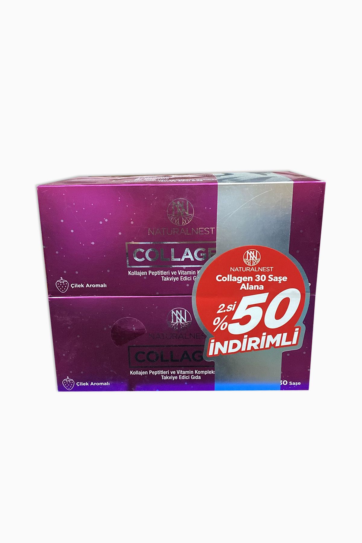 Naturalnest STD Naturalnest Collagen Çilek Aromalı 30 Şase - İkincisi %50  ( TEKLİDİR )