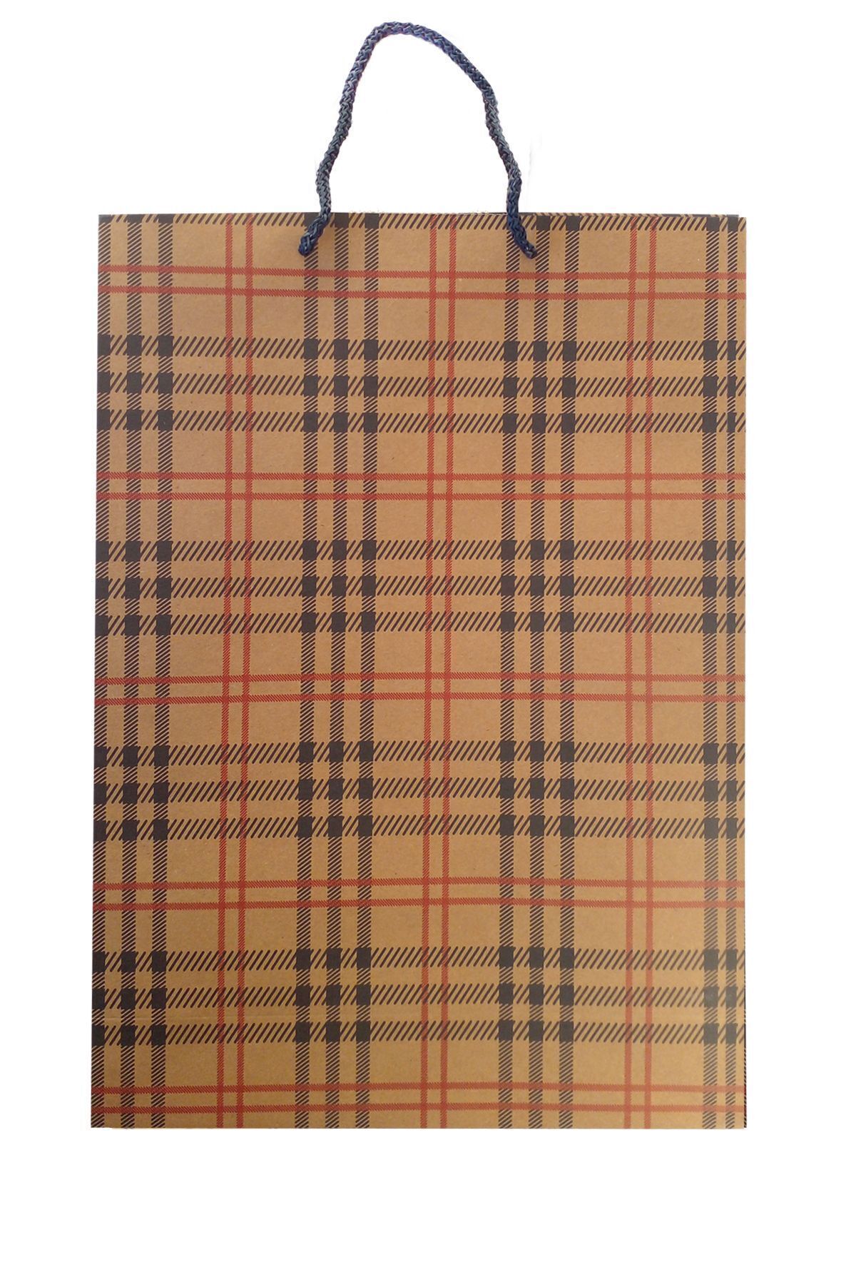 Balkan Kraft İpli Kağıt Alışveriş Çantası - 36x25x9cm (Hediyelik, Yılbaşı, Doğum Günü Karton Çanta) fotoğrafı 3 (önizleme)
