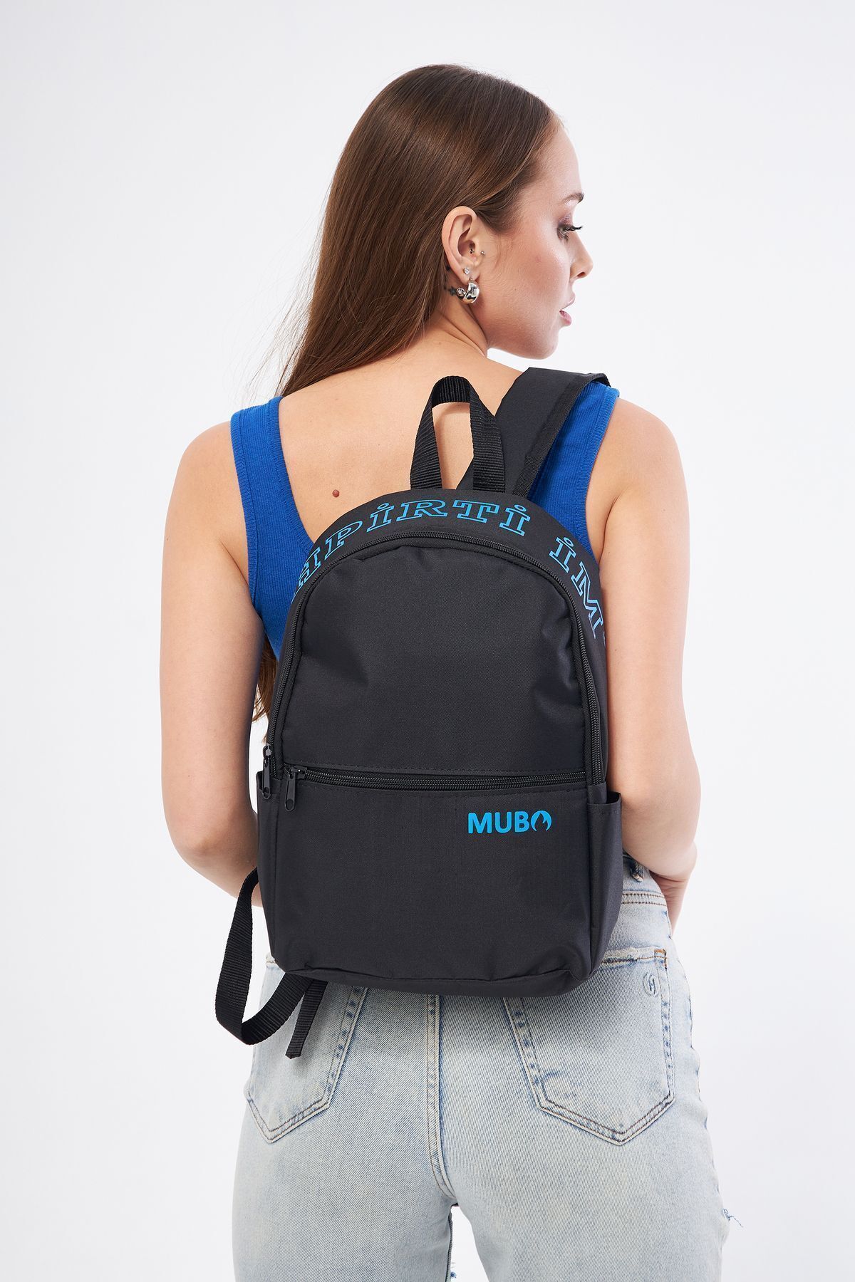 کوله پشتی زنانه آبی MUBO | TYC0X42FUN170204448174405 اورجینال - تصویر 4