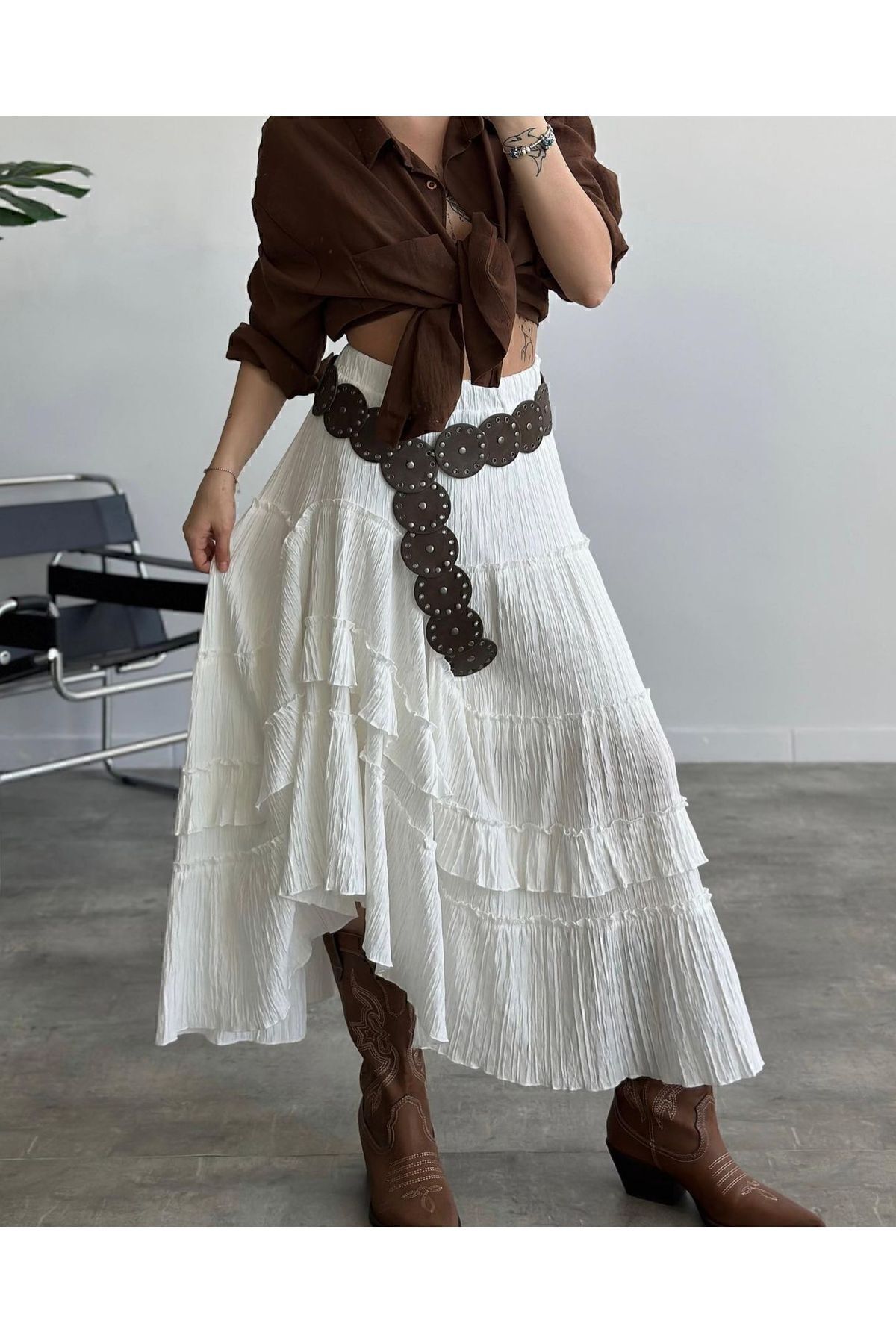 Bak'ap-Ruffled Inner Non-Showing Long Flywheel Skirt 2