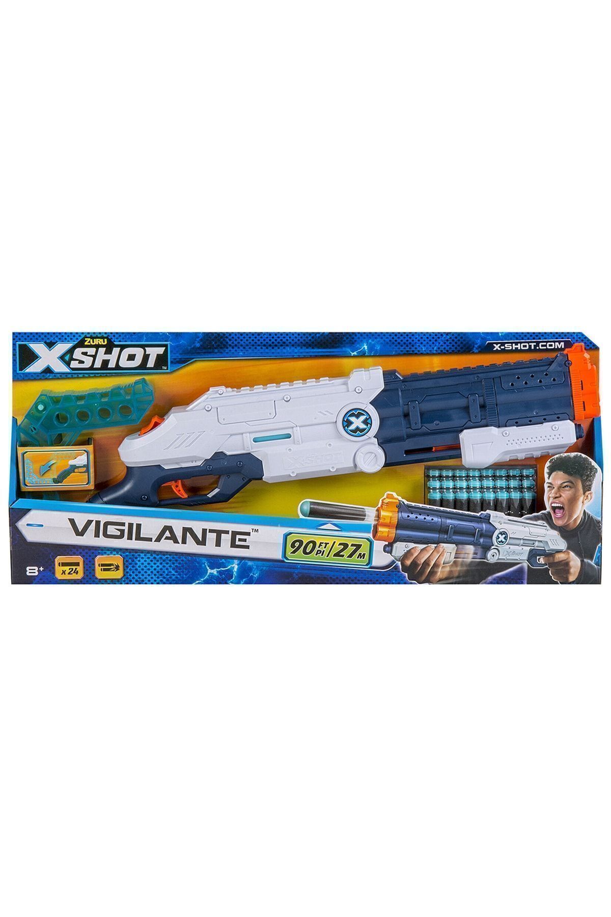Zuru X Shot Vigilante Atış Silahı + 24 Adet Sünger - Fiyatı, Yorumları