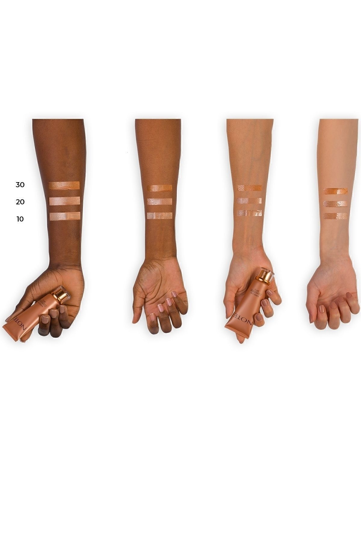 NOTE-Sunglow Foundation Spf 15 - Shimmer Bronzing Foundation 20 Medium 5