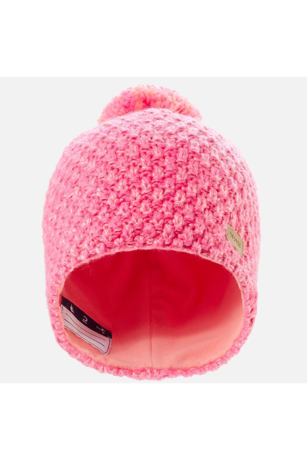 کلاه بافتنی صورتی دخترانه و پسرانه بچگانه Wedze Ski Beanie ان بی انتها Decathlon