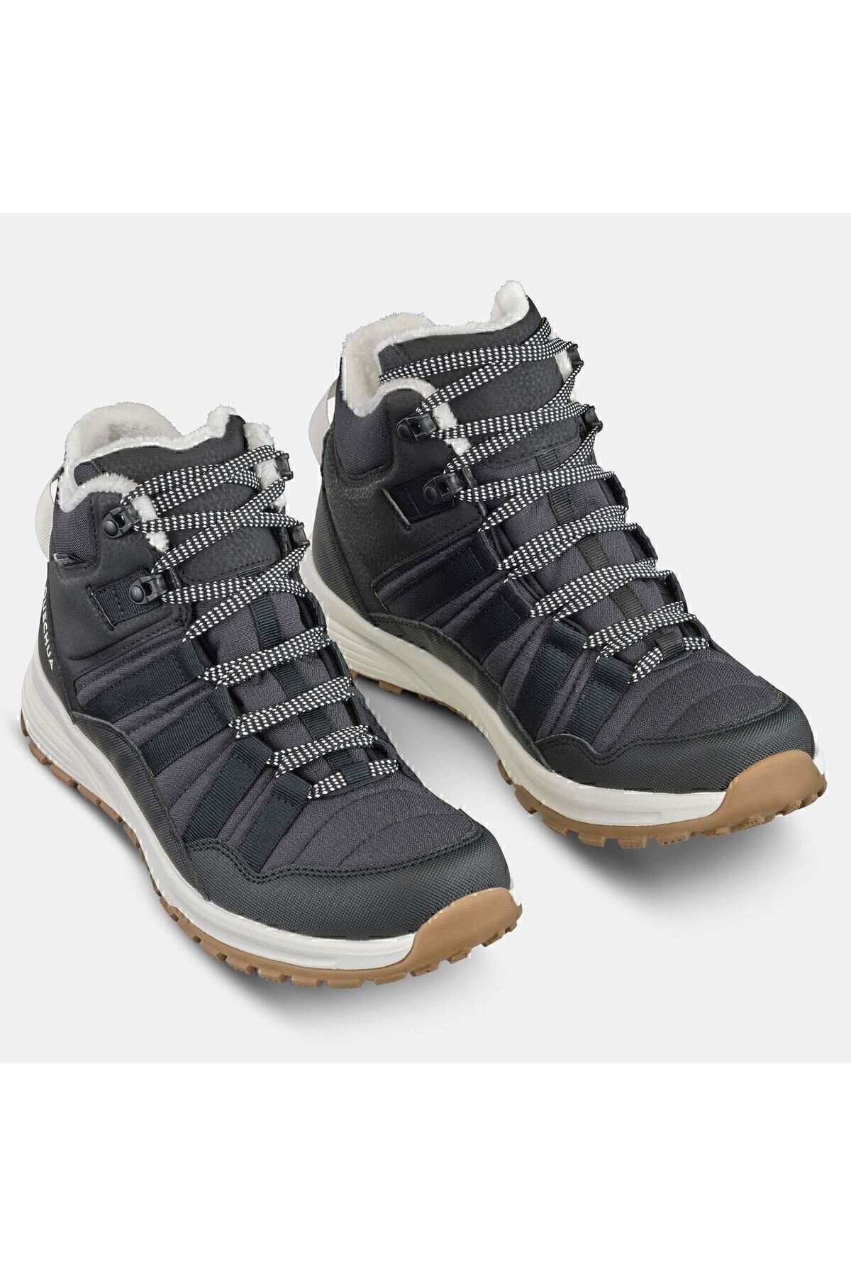 چکمه برفی مشکی زنانه سیاه کفش Quechua SH100 X Warm Decathlon