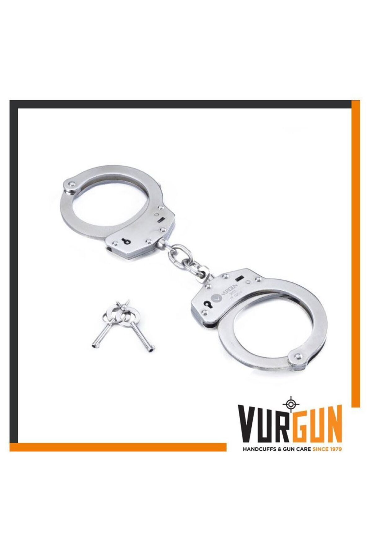 Ö ÖZMERT ASKERİ MALZEME Gümüş Renk Zincirli Kelepçe VURGUN