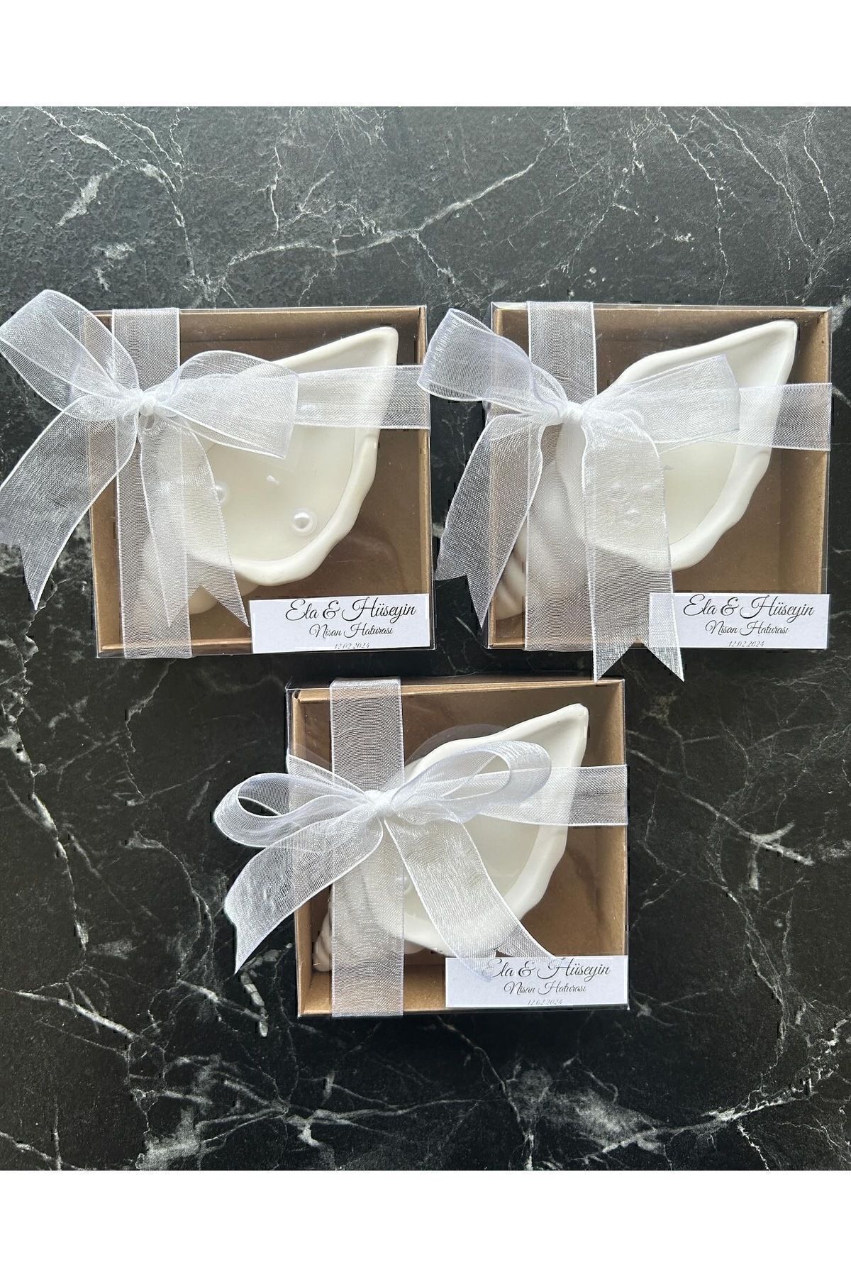 durudesignn-5 Pieces Boxed - Oyster Candle for Gift, Engagement and Birthday 3