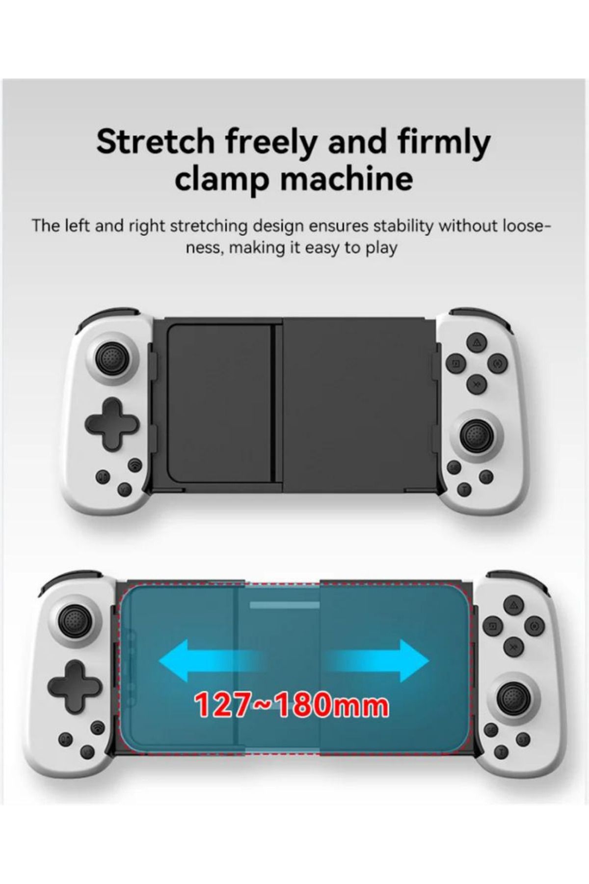 D6 kablosuz Gamepad uzatılabilir Joystick Pad için XBOX/PS4 Android/iOS Smartphone 5