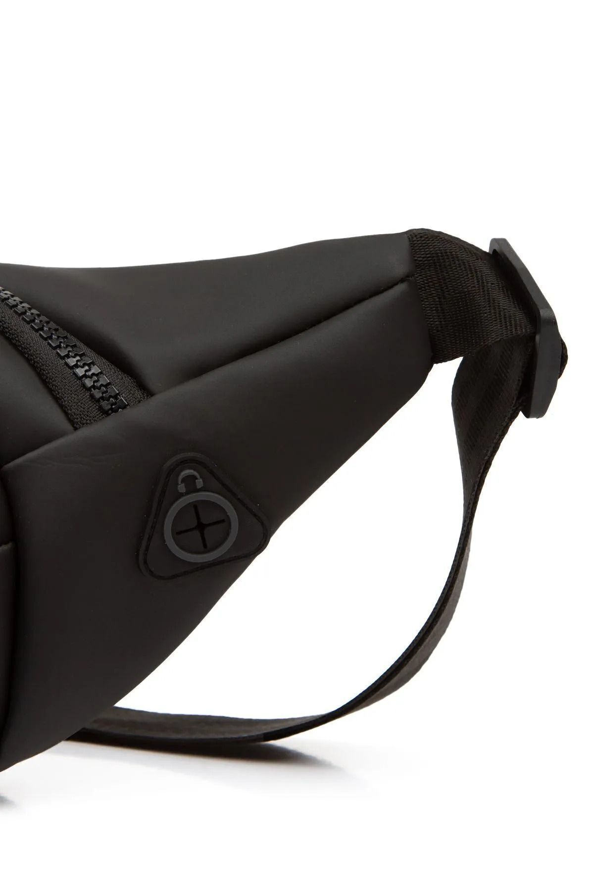 tuldar  Siyah Yumuşak Deri Usb Kulaklık Çıkışlı Crossbody Çapraz Göğüs Omuz Ve Bel Çantası - Görsel 5