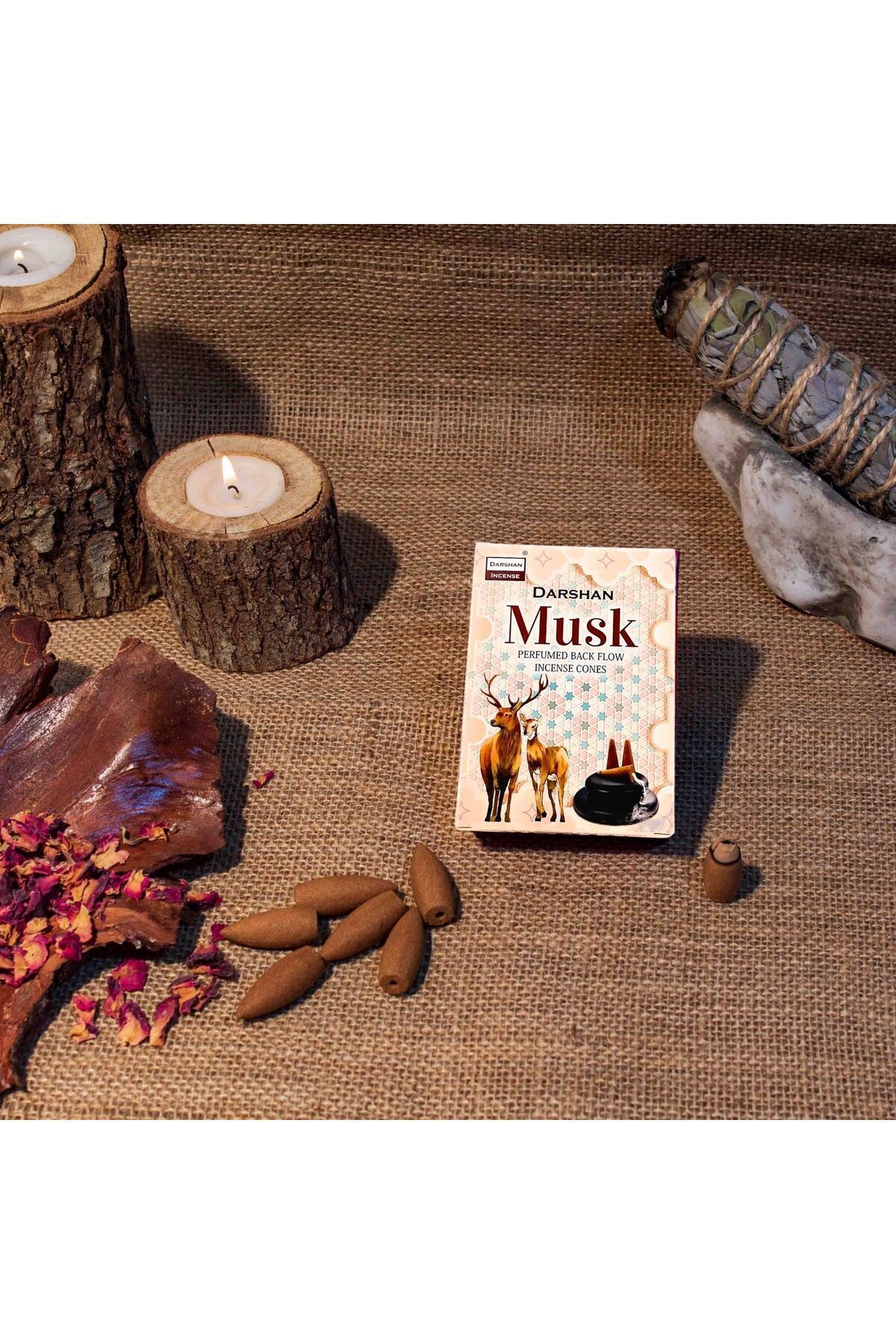 Musk (musk) Back Flow Incense 10 Pcs