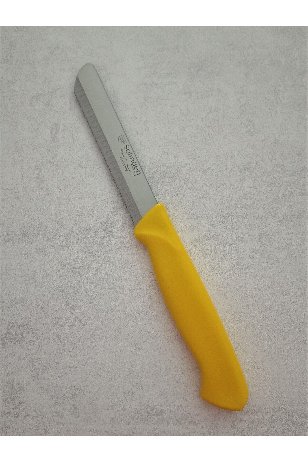 Micro Serrated Vegetable Chopping Knife Yellow