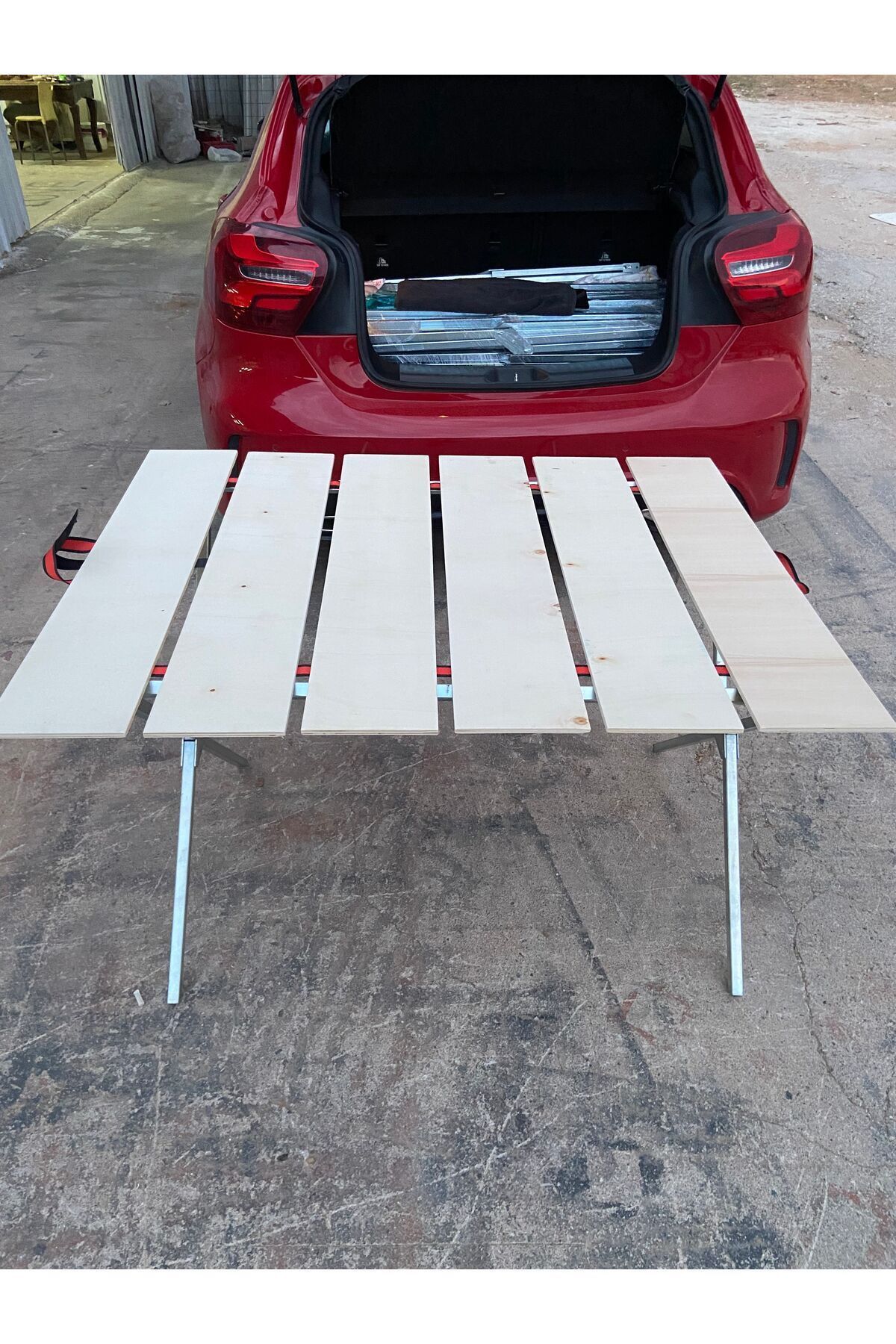 Aslan-1St Class Kavaktan 1 Meter Picnic Table and Marketer Bench Set 3