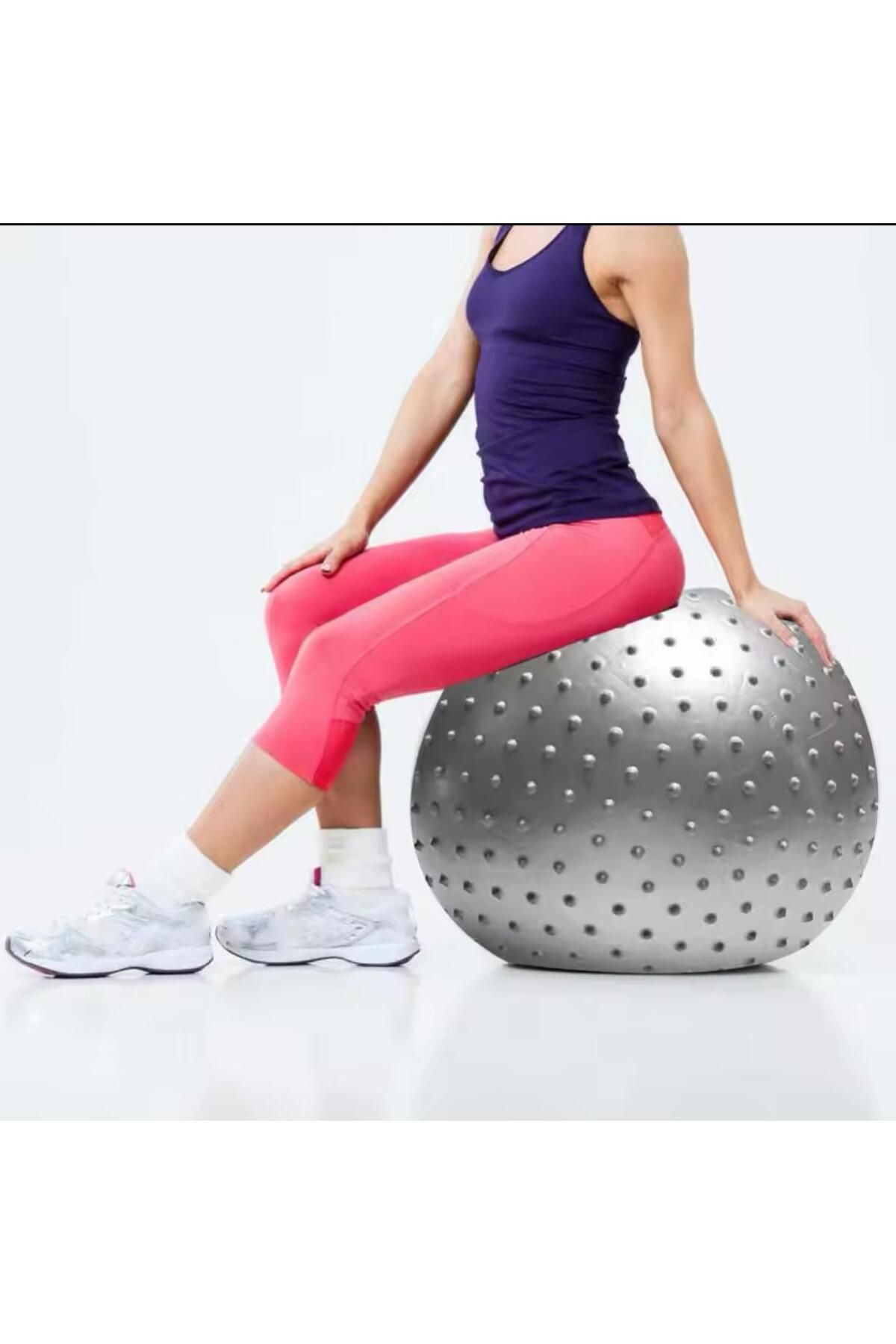 Leyaton Dikenli Yoga Pilates Aeorobik Jimnastik Topu 65 cm